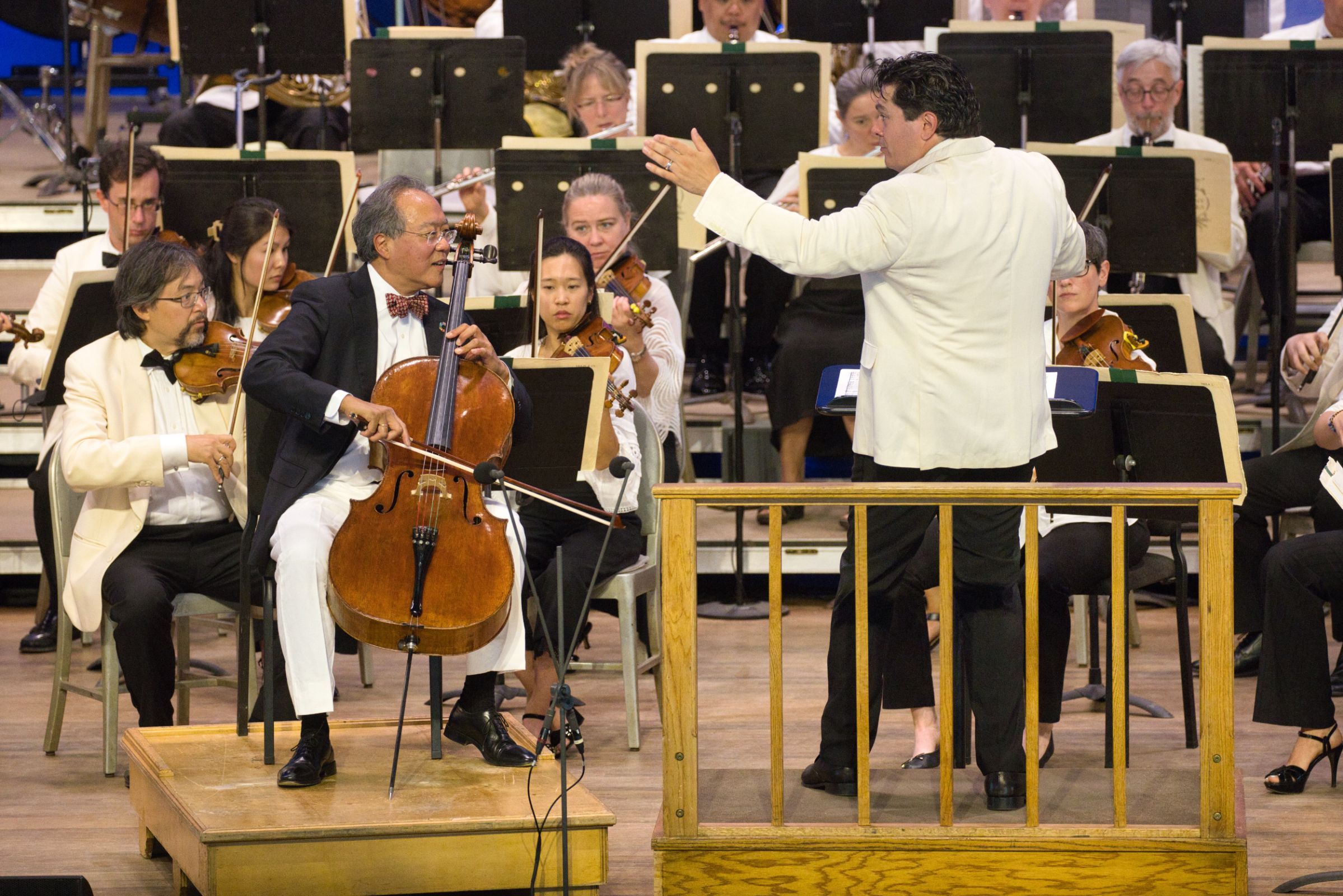 Yo-Yo Ma and Cristian Măcelaru &copy; Hilary Scott