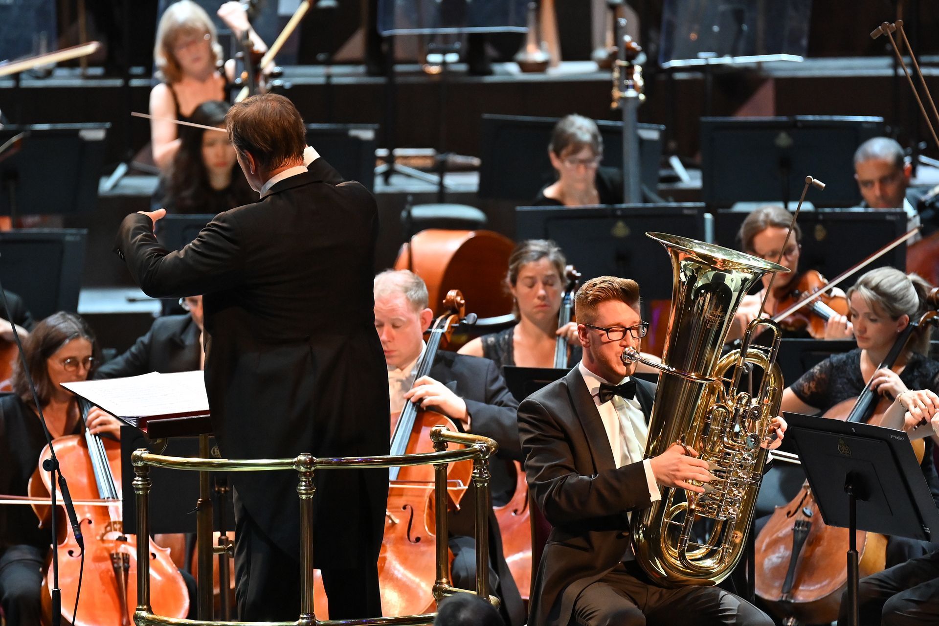 Sakari Oramo, Constantin Hartwig and the BBCSO &copy; BBC | Chris Christodoulou