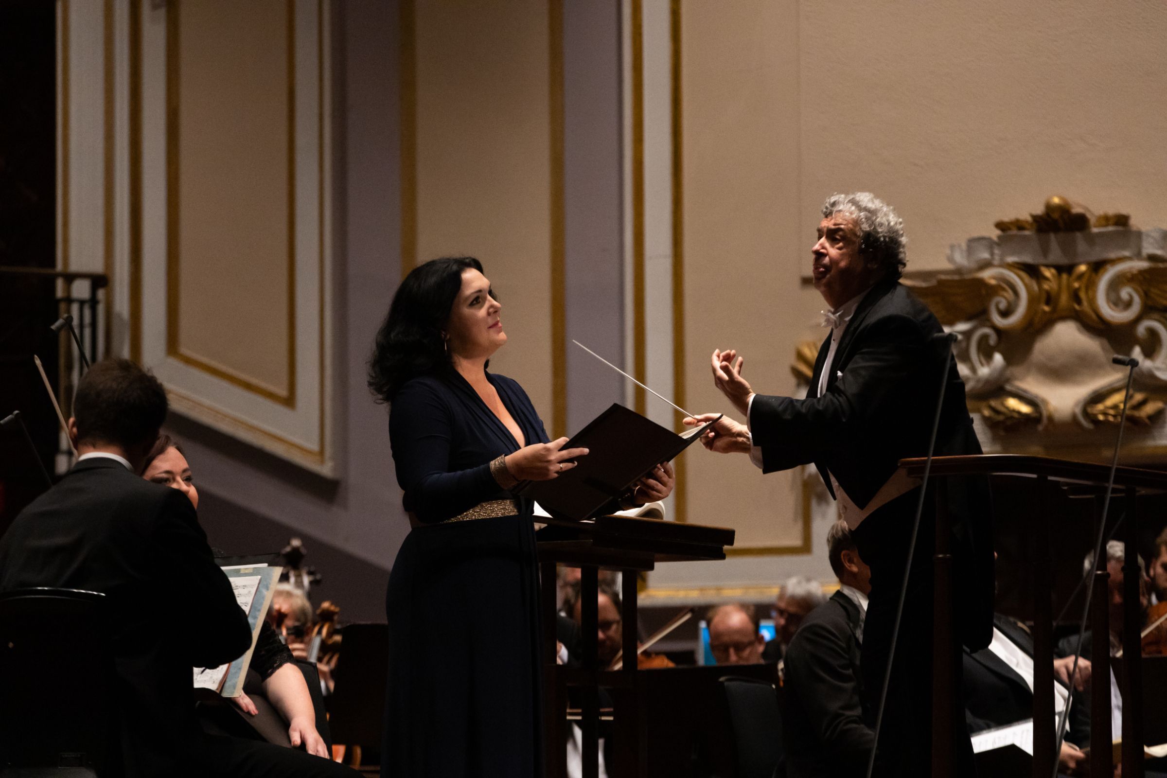 Evelina Dobračeva, Semyon Bychkov and the Czech Philharmonic &copy; Jassy Earl