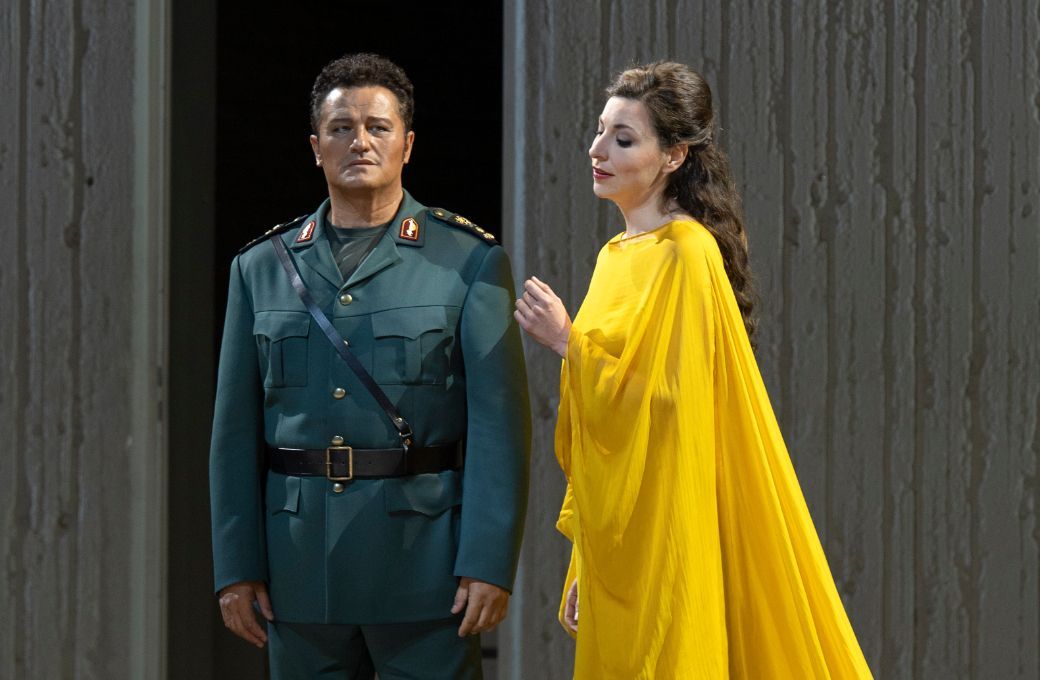 Piotr Beczała (Radam&egrave;s) und &Egrave;ve-Maud Hubeaux (Amneris) &copy; Salzburger Festspiele | Ruth Walz