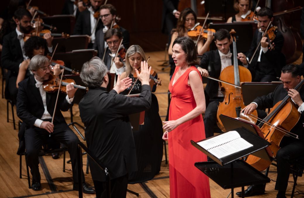 Sir Antonio Pappano, Véronique Gens and the Orchestra dell'Accademia Nazionale di Santa Cecilia &copy; Manuela Jans | Lucerne Festival