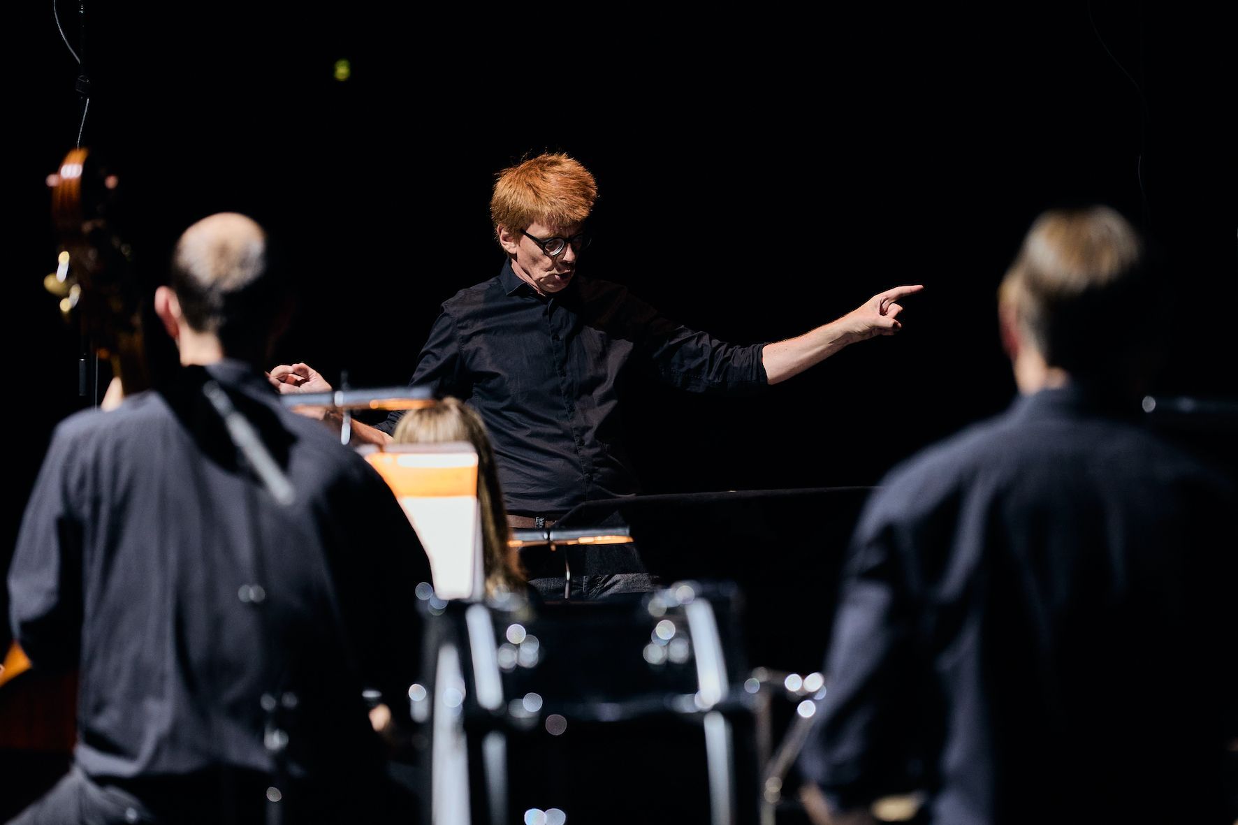 Enno Poppe and Ensemble Modern © Fabian Schellhorn | Berliner Festspiele