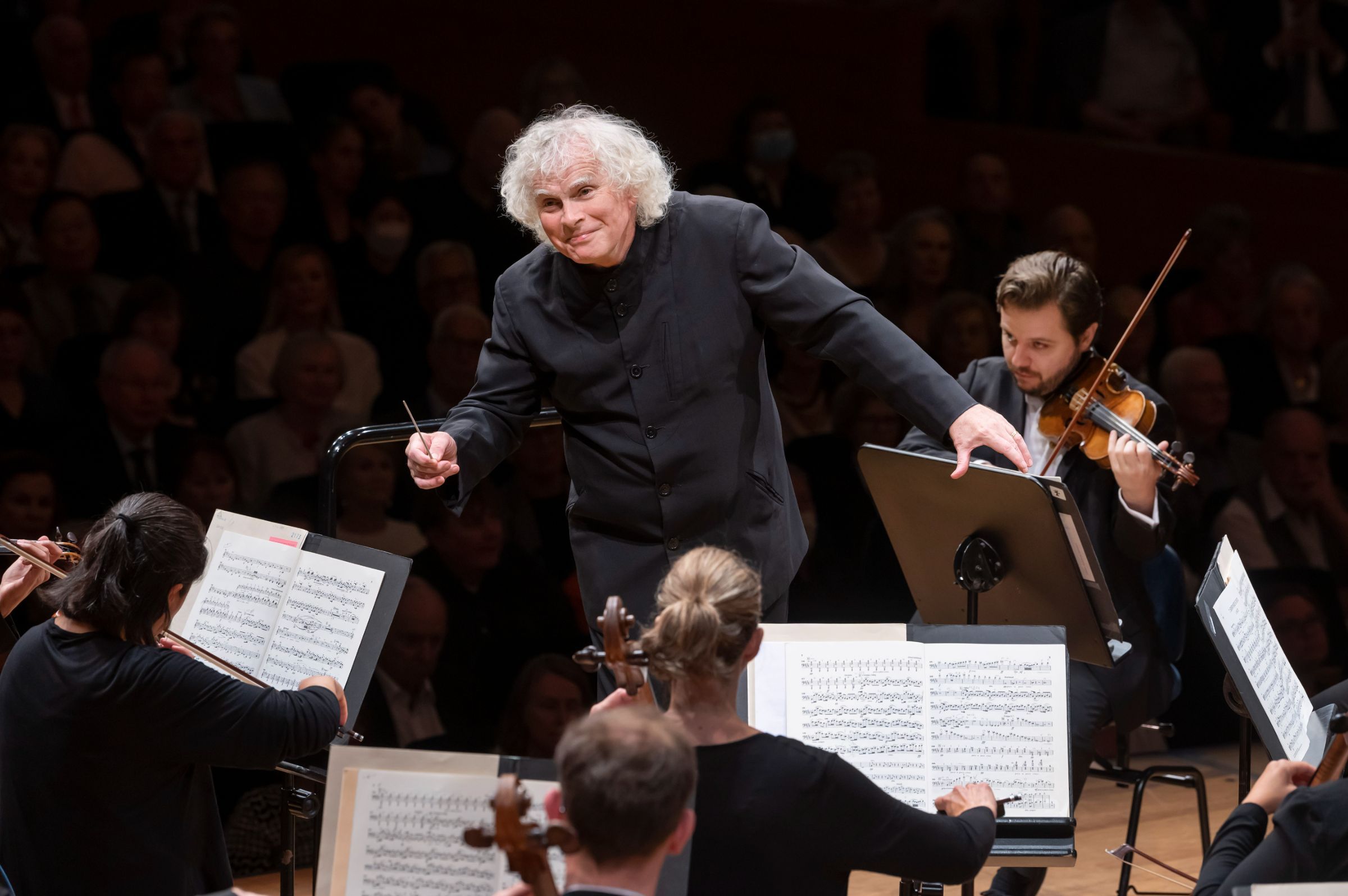 Simon Rattle dirige le London Symphony Orchestra au Festival de Lucerne &copy; Priska Ketterer / Lucerne Festival