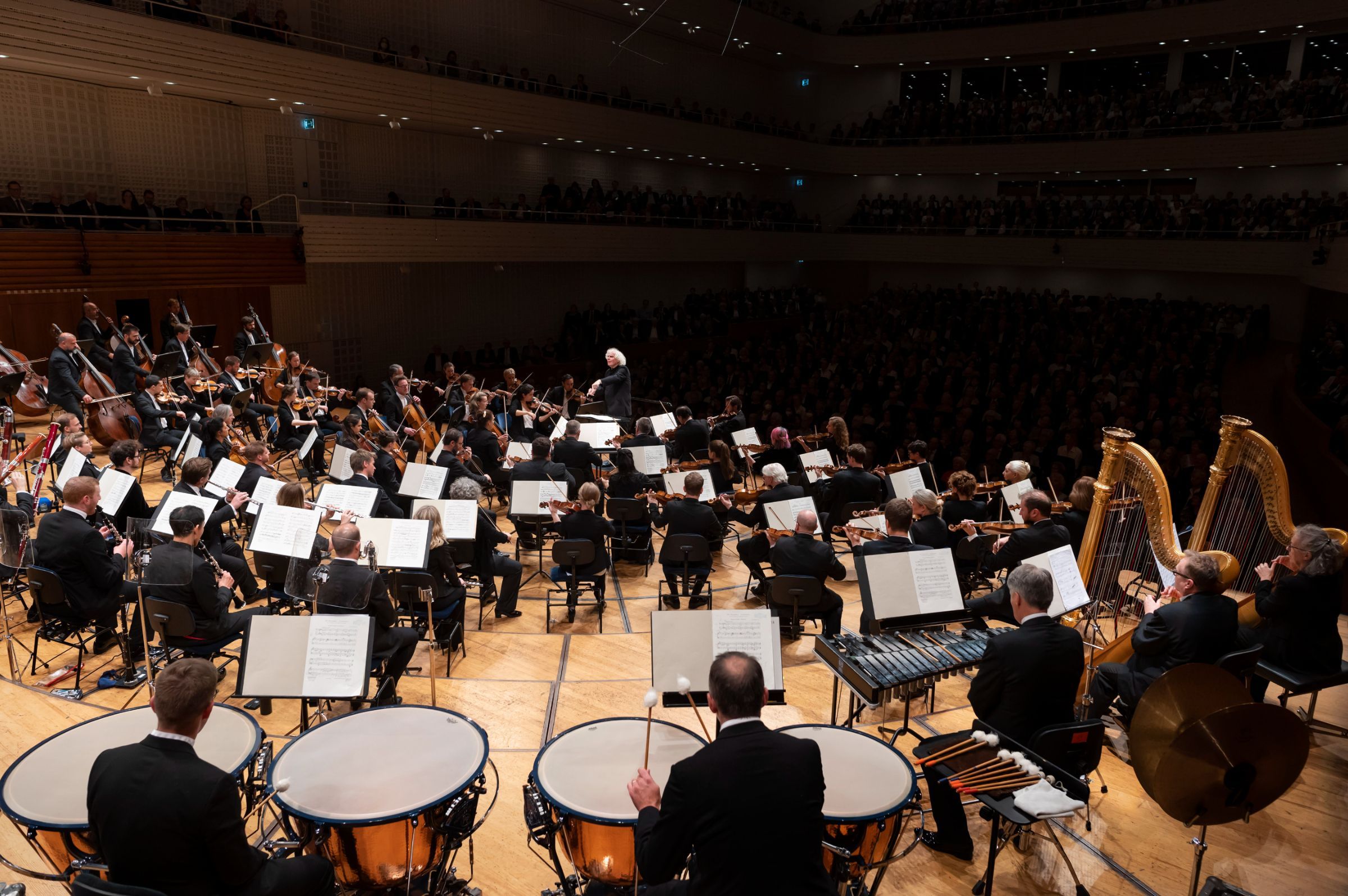 Simon Rattle dirige le London Symphony Orchestra au Festival de Lucerne &copy; Priska Ketterer / Lucerne Festival