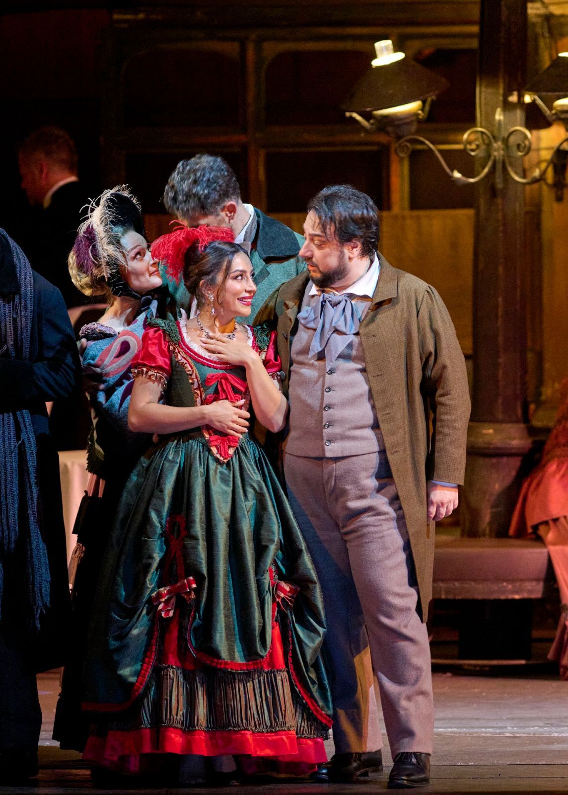 Nina Minasyan (Musetta) und George Petean (Marcello) &copy; Michael Pöhn | Wiener Staatsoper