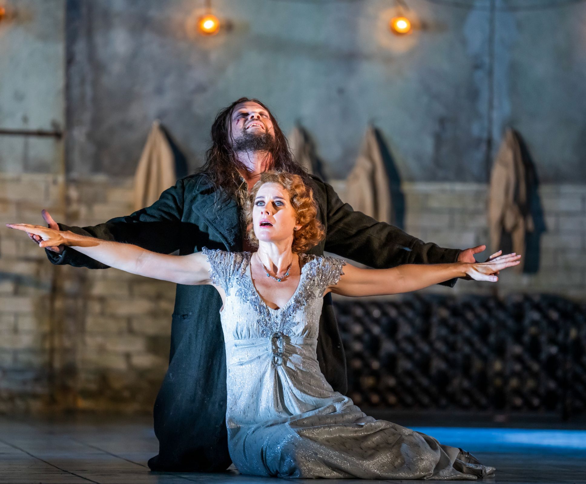 Jordan Shanahan (Jochanaan) and Malin Byström (Salome) &copy; ROH | Tristram Kenton