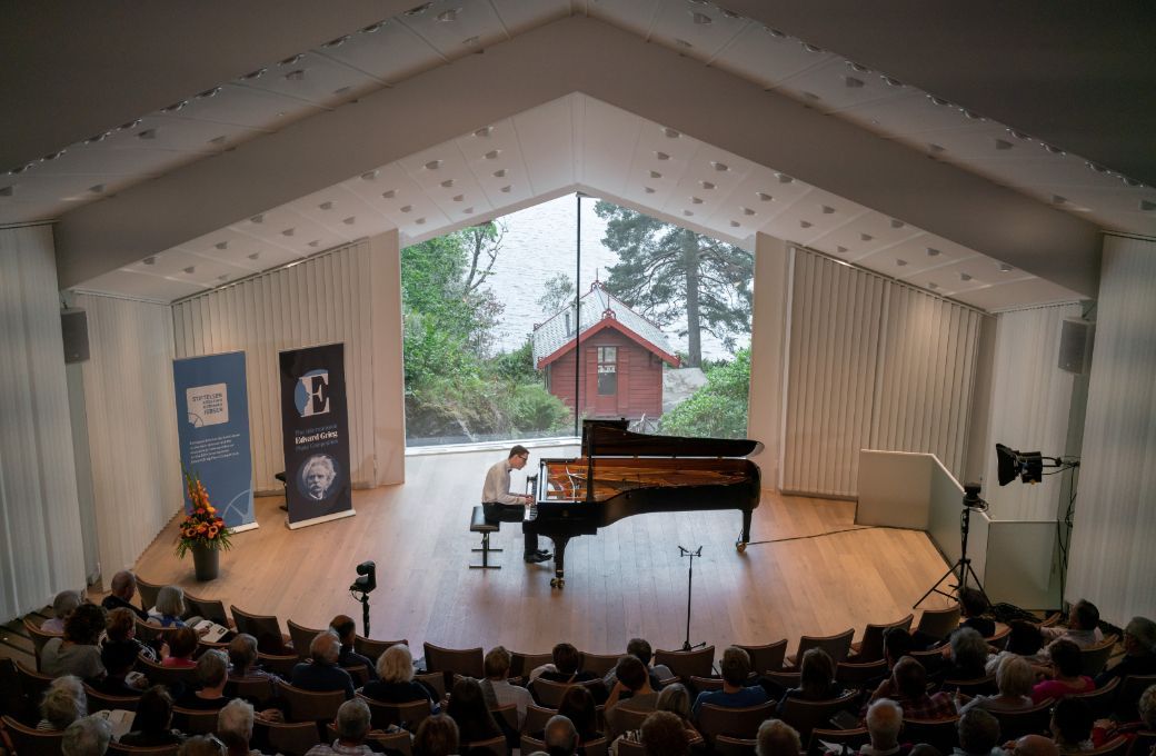Troldsalen, la salle de concert de Troldhaugen © Dag Fosse / KODE
