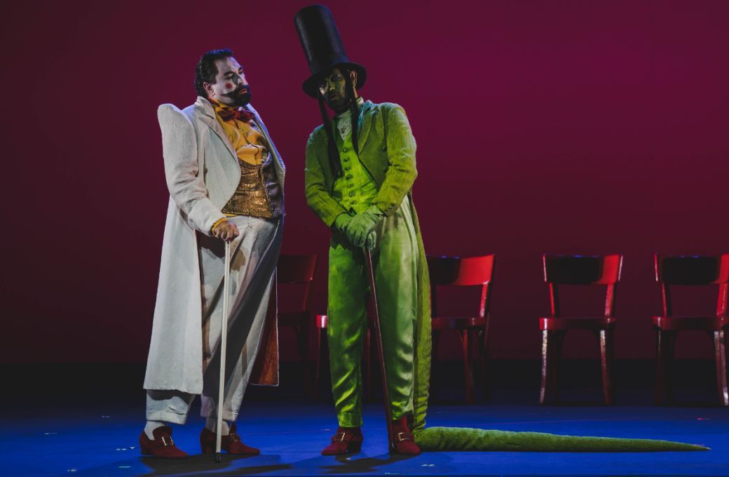 Fabio Capitanucci (Don Bartolo) and Evgeny Stavinsky (Don Basilio) &copy; Michele Monasta | Maggio Musicale Fiorentino