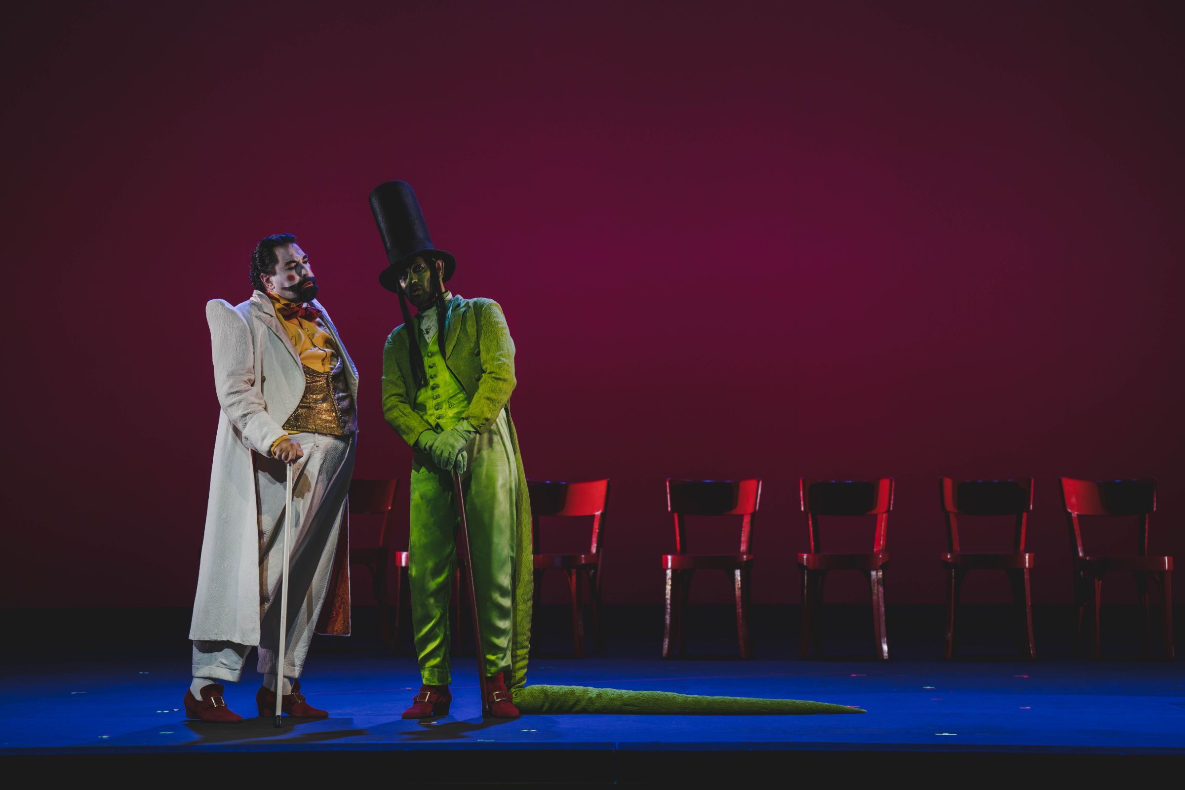 Fabio Capitanucci (Don Bartolo) and Evgeny Stavinsky (Don Basilio) &copy; Michele Monasta | Maggio Musicale Fiorentino