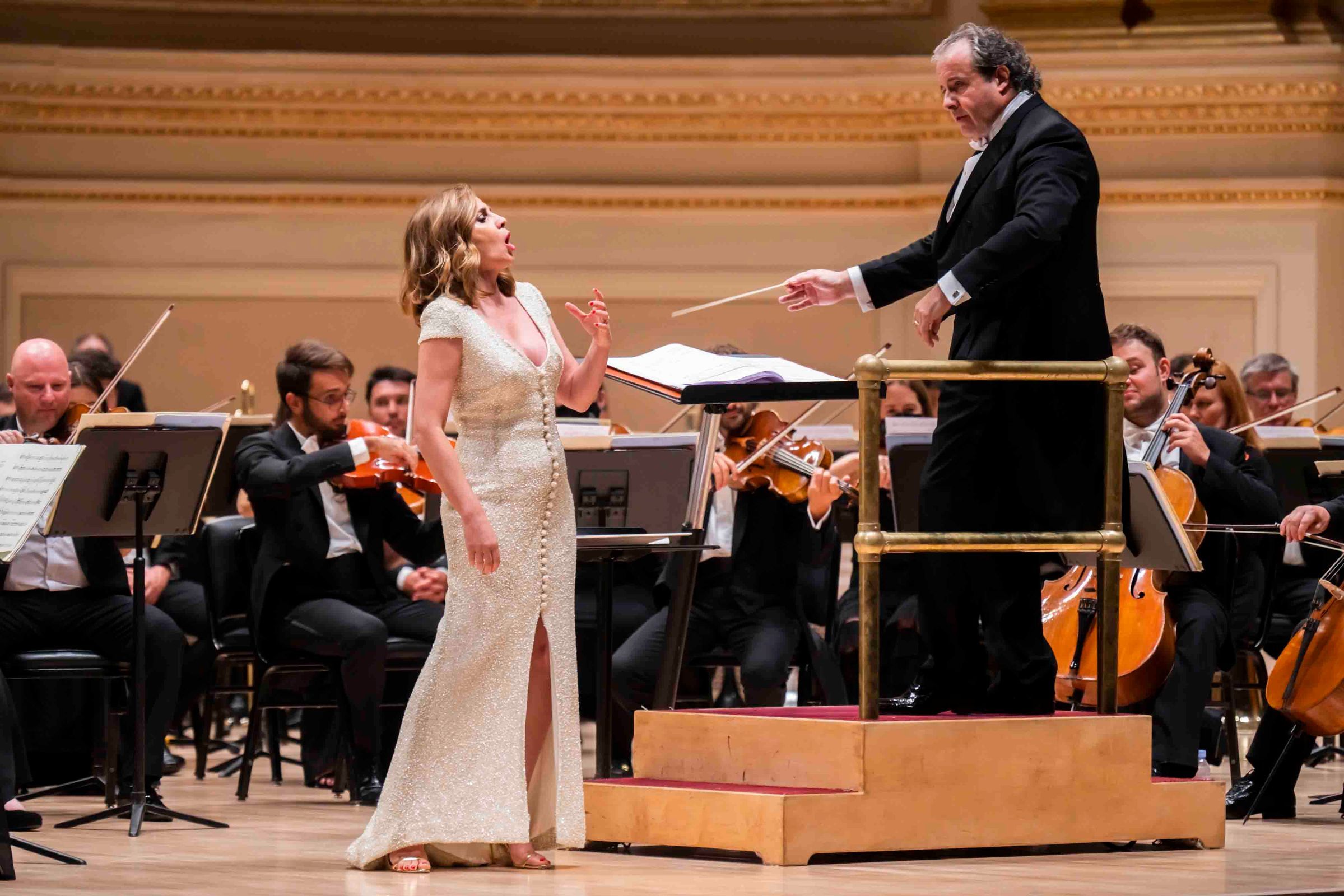 Sabina Puértolas, Juanjo Mena and the Orquesta Titular del Teatro Real &copy; Chris Lee