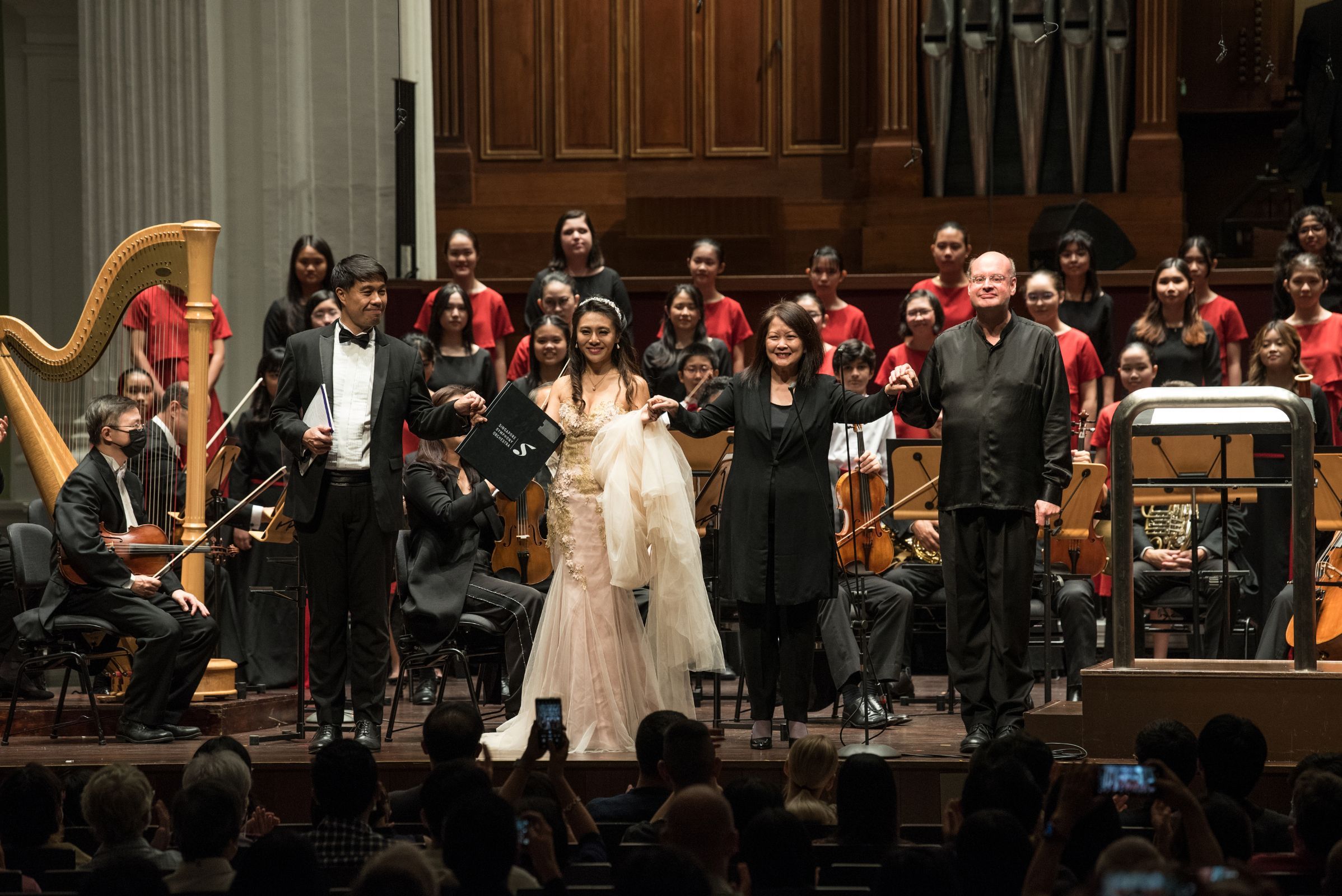 Martin Ng, Victoria Songwei Li, Wong Lai Foon and Stephen Layton &copy; Singapore Symphony Orchestra | Jack Yam