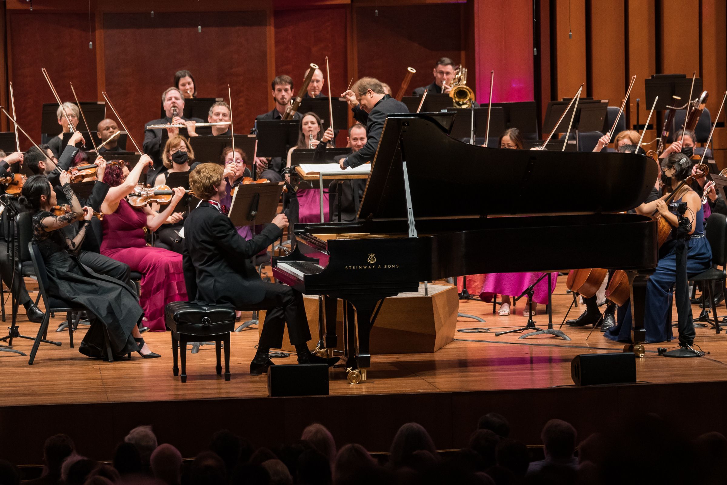 Jan Lisiecki, Ludovic Morlot and the Seattle Symphony &copy; Brandon Patoc