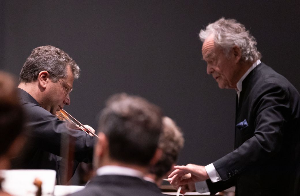 Dmitri Makhtin y Jean-Claude Casadesus © Miguel Barreto | Sinfónica de Tenerife