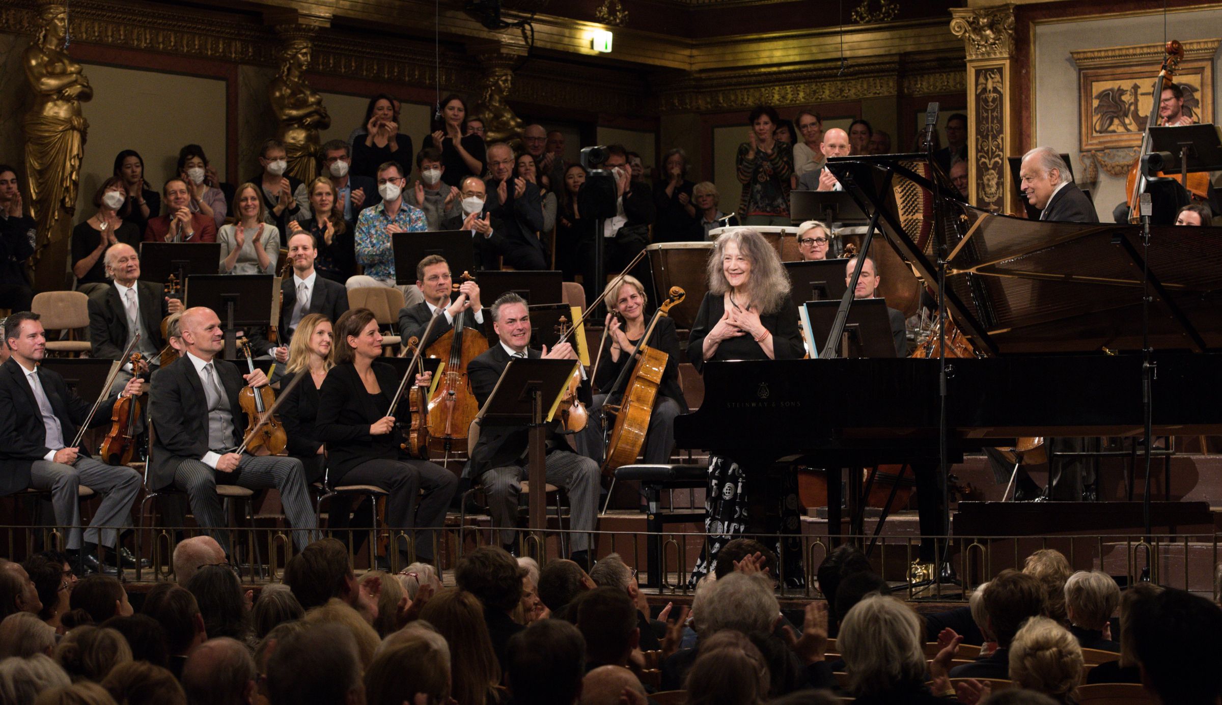 Martha Argerich au Musikverein avec les Wiener Philharmoniker © Vienna Philharmonic / Terry Linke