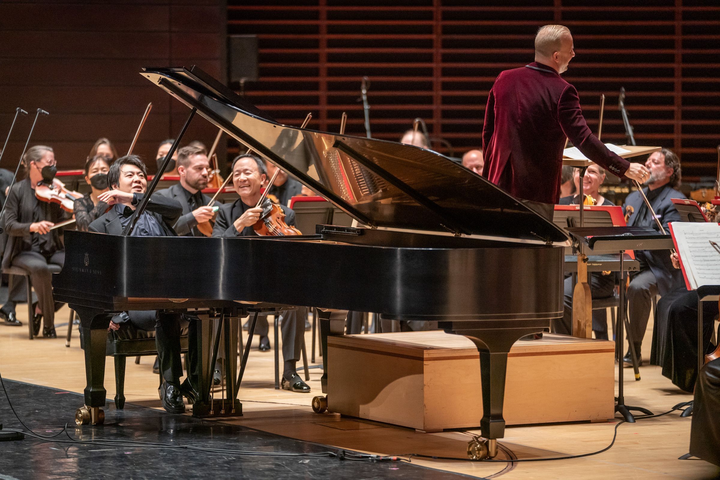 Lang Lang, Yannick Nézet-Séguin and the Philadelphia Orchestra &copy; Jessica Griffin