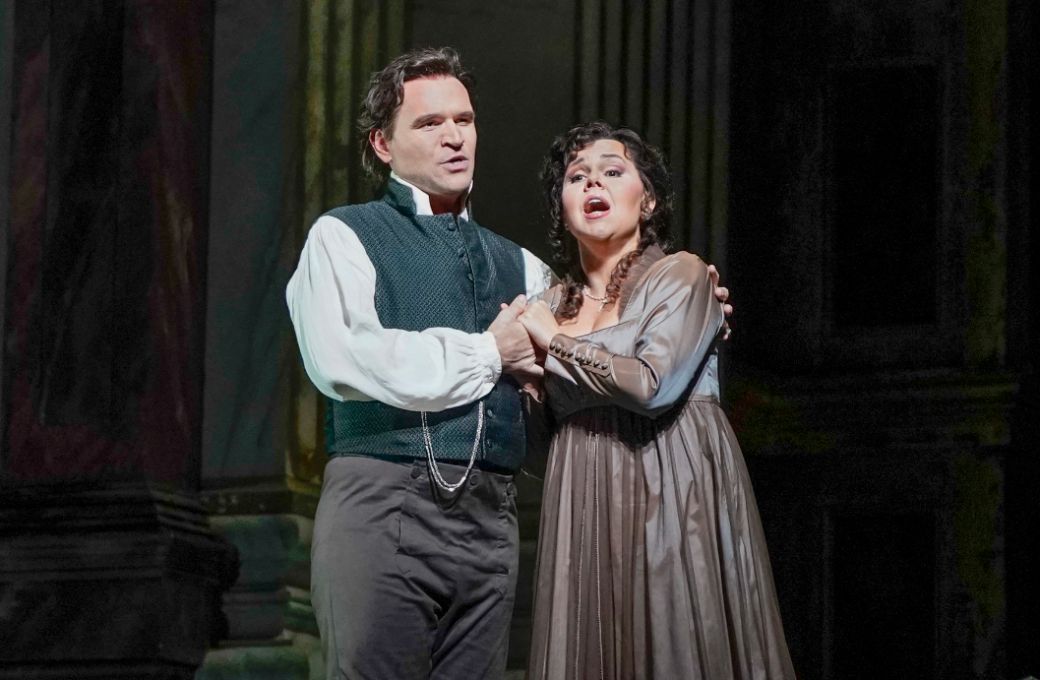 Michael Fabiano (Cavaradossi) and Aleksandra Kurzak (Tosca) © Karen Almond | Met Opera