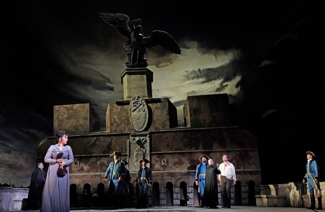 Aleksandra Kurzak (Tosca) and Michael Fabiano (Cavaradossi) © Karen Almond | Met Opera