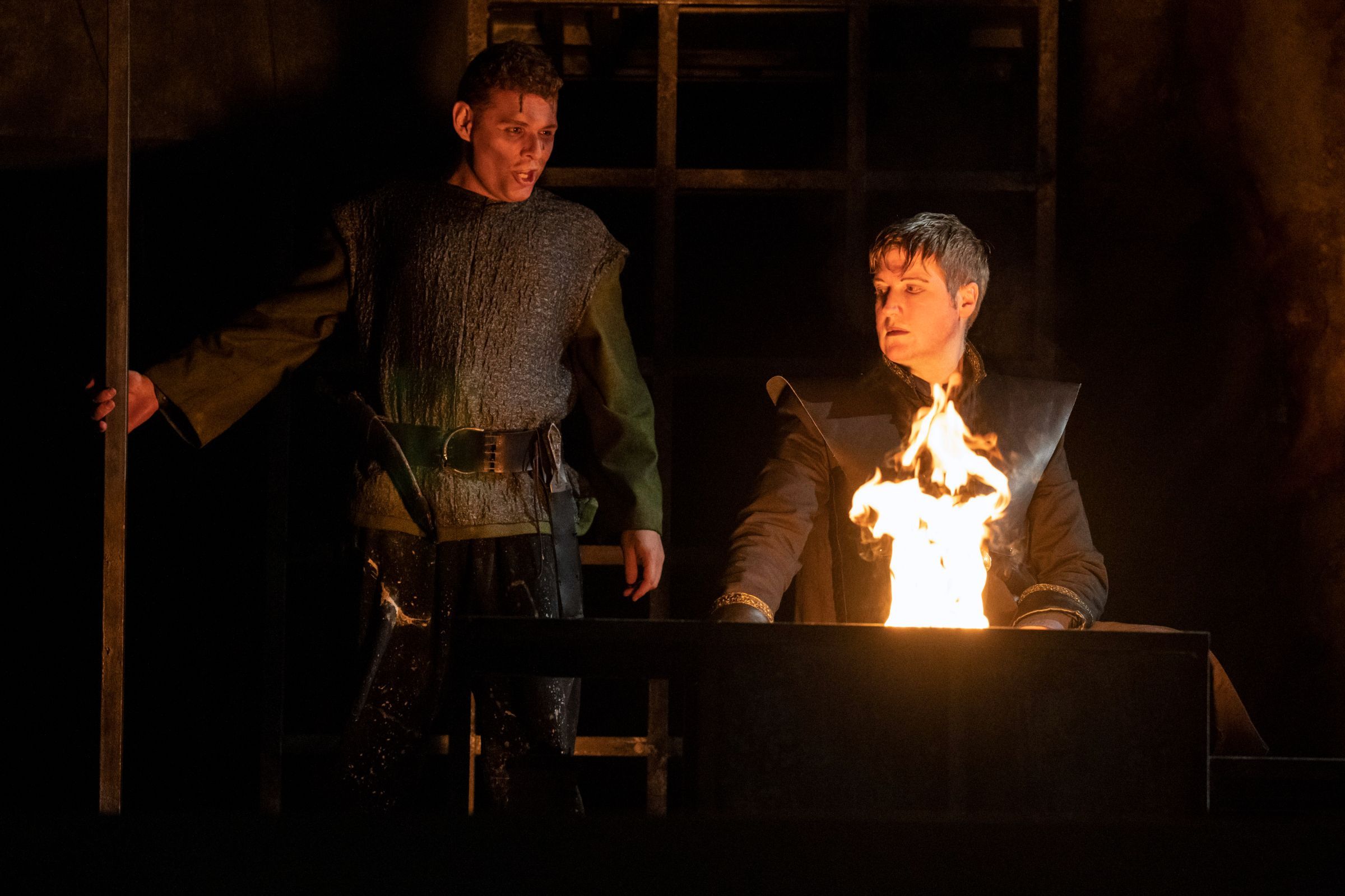 Rodrigo Sosa dal Pozzo (Tamerlano) and James Hall (Andronico) &copy; Richard Hubert Smith
