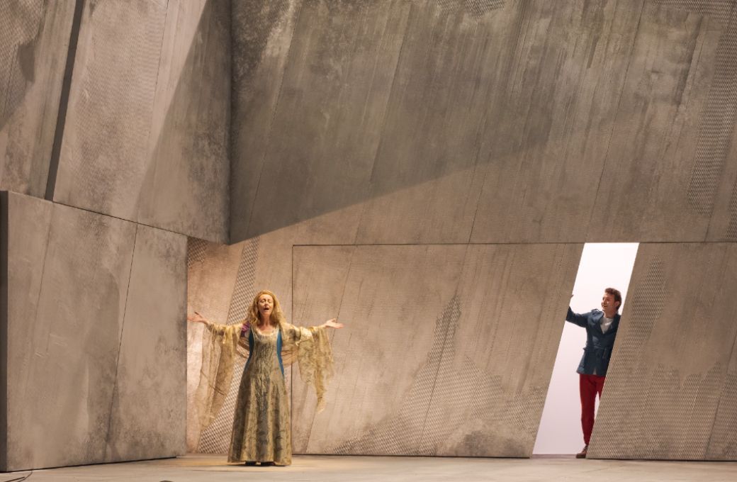 Raphaële Kennedy (Violaine) et Charles Rice (Jacques Hury) © Martin Argyroglo / Angers Nantes Opéra
