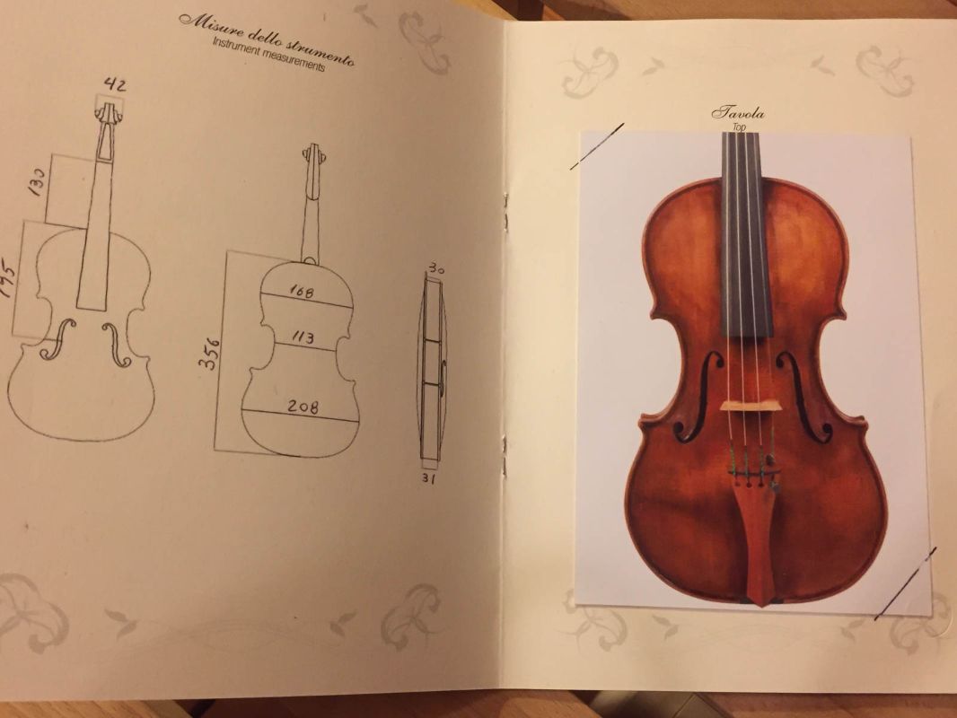 The violin's passport of authenticity &copy; Alison Karlin | Bachtrack Ltd