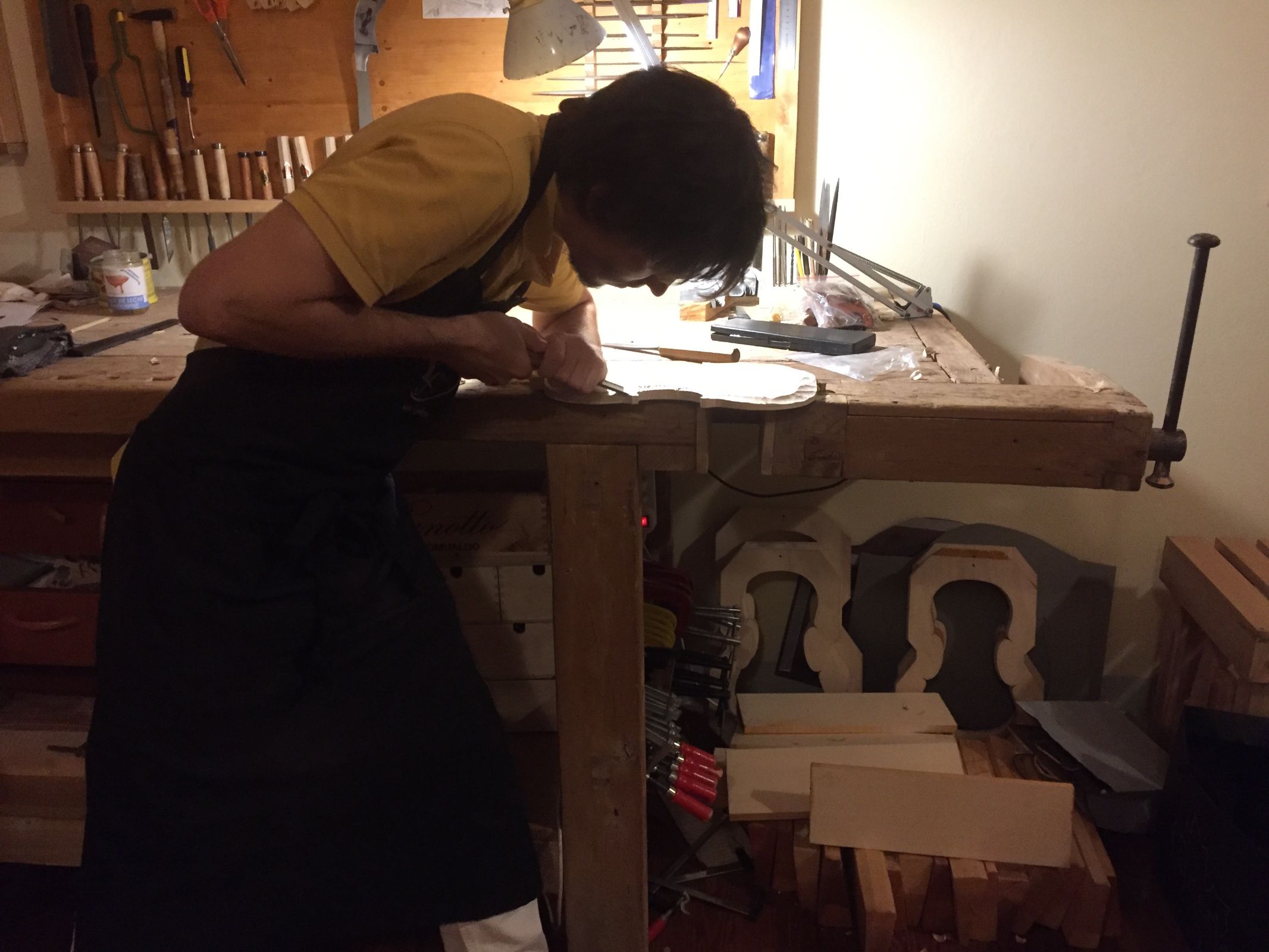 Lucas at work with a reed &copy; Alison Karlin | Bachtrack Ltd