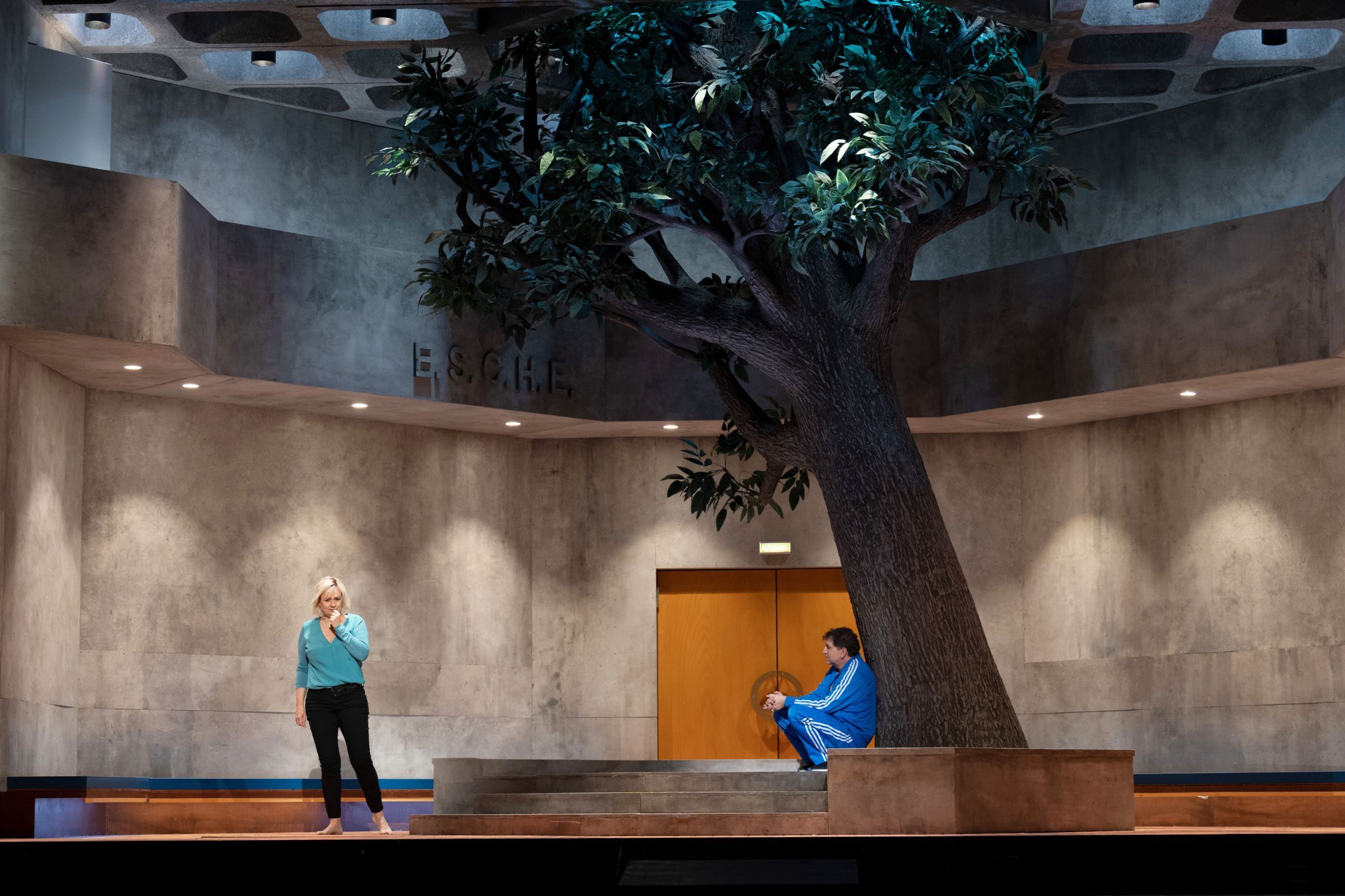 Anja Kampe (Brünnhilde) und Andreas Schager (Siegfried) &copy; Monika Rittershaus