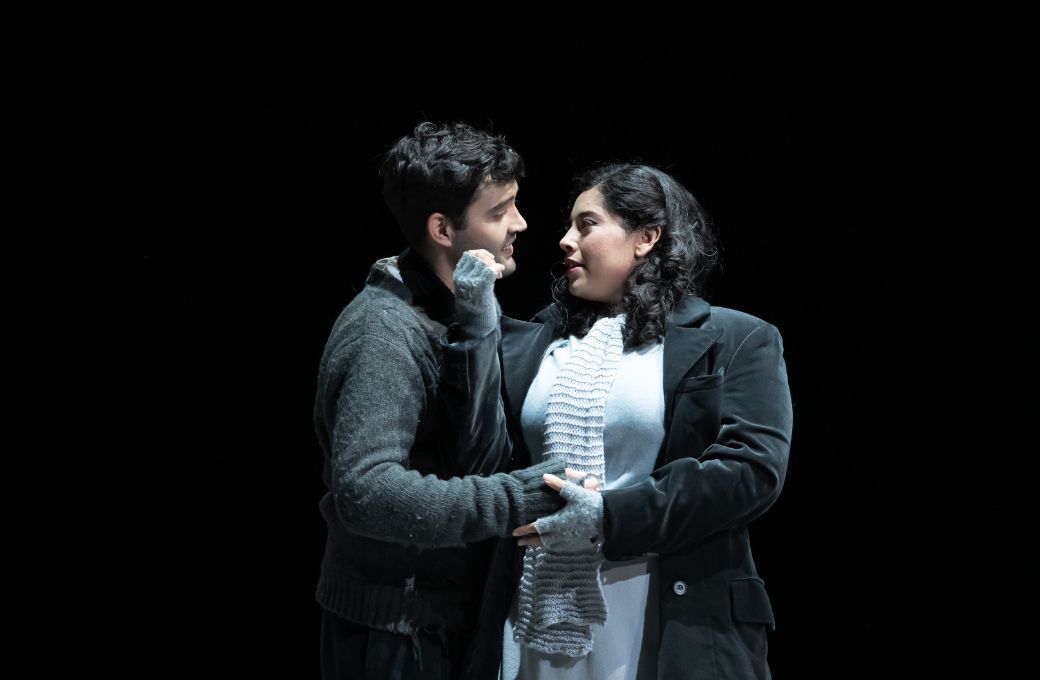 Bekhzod Davronov (Rodolfo) and Gabriella Reyes (Mimì) &copy; Glyndebourne Productions Ltd | Photo: Bill Cooper