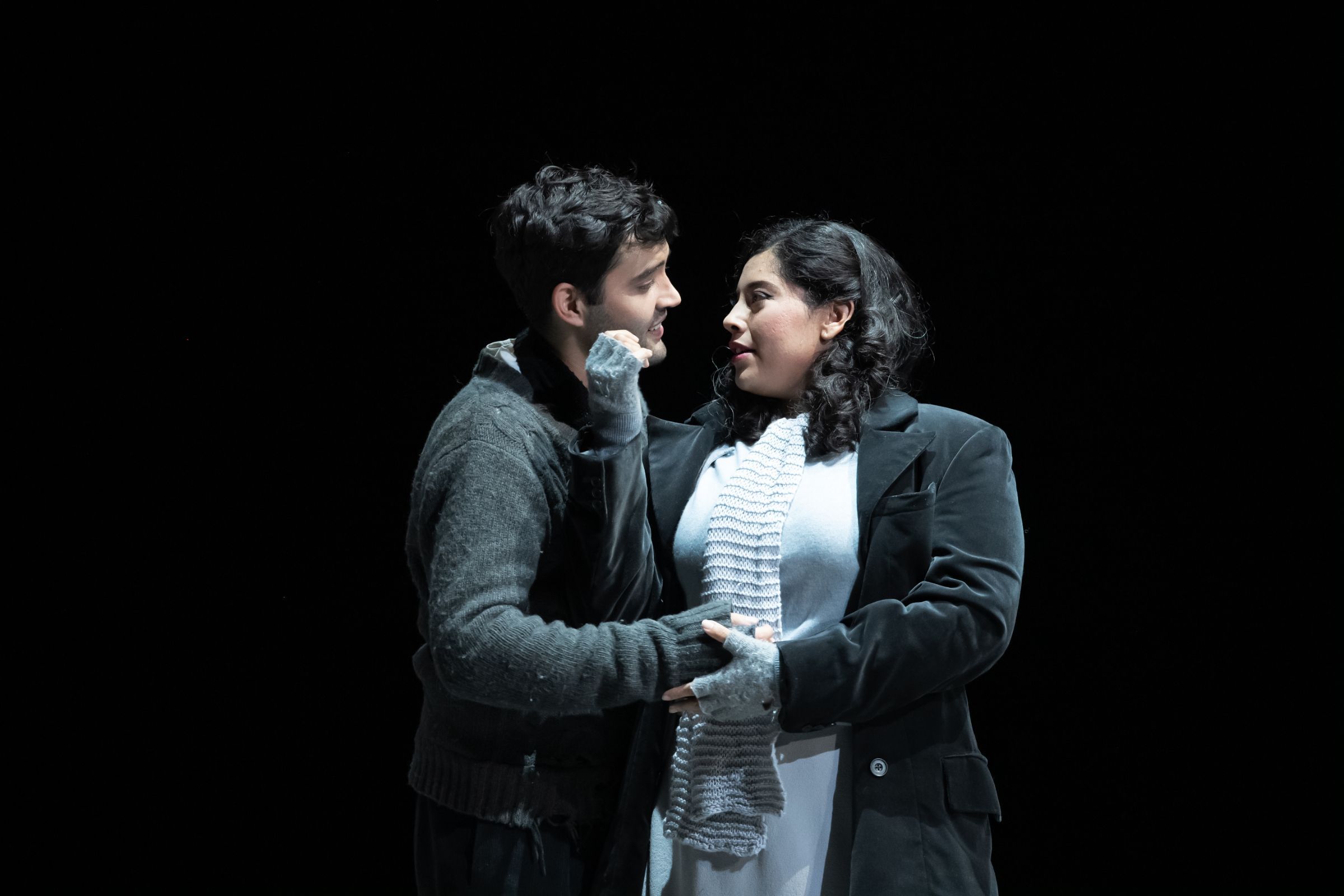Bekhzod Davronov (Rodolfo) and Gabriella Reyes (Mimì) &copy; Glyndebourne Productions Ltd | Photo: Bill Cooper