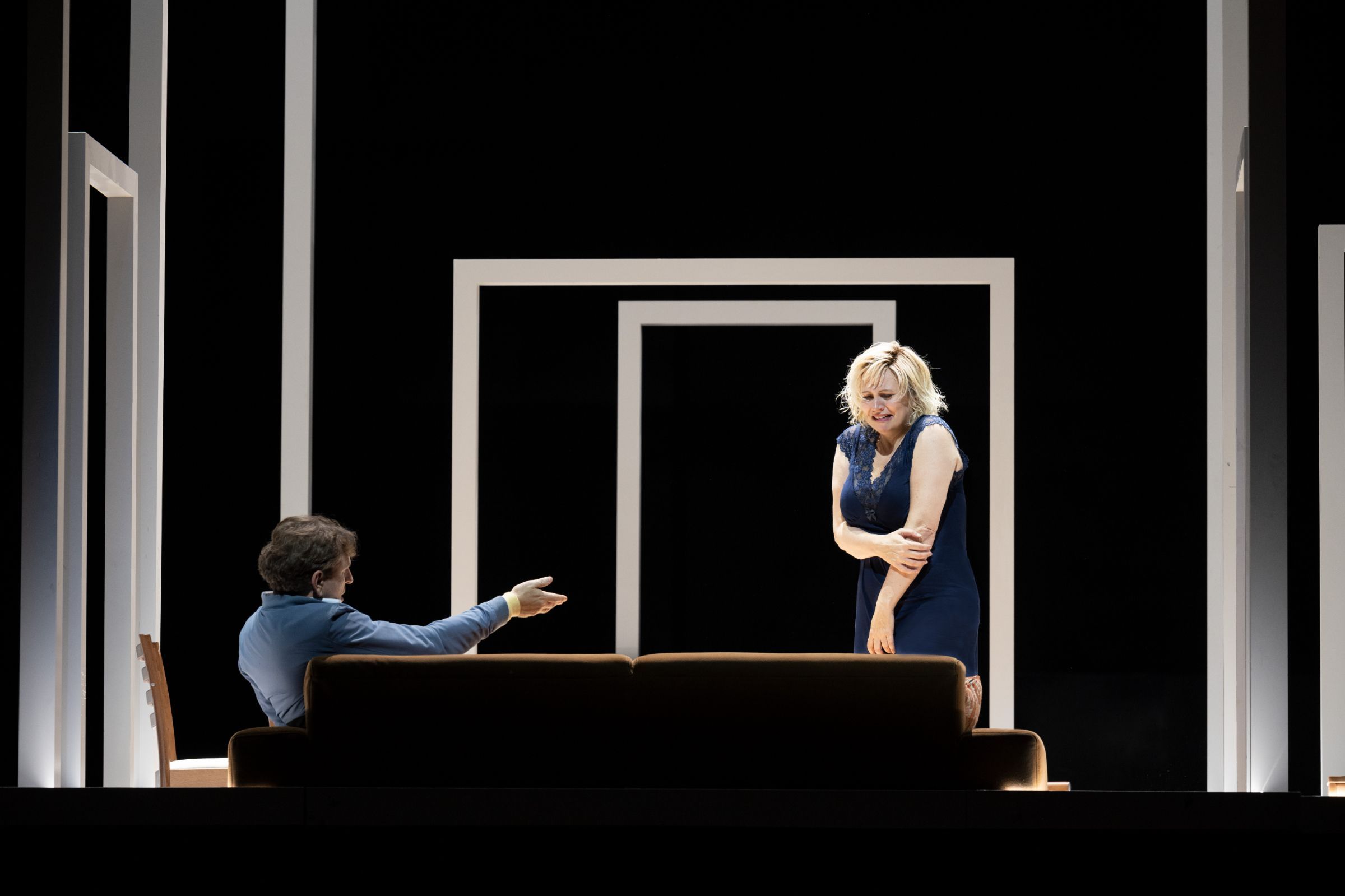 Andreas Schager (Siegfried) und Anja Kampe (Brünnhilde) &copy; Monika Rittershaus