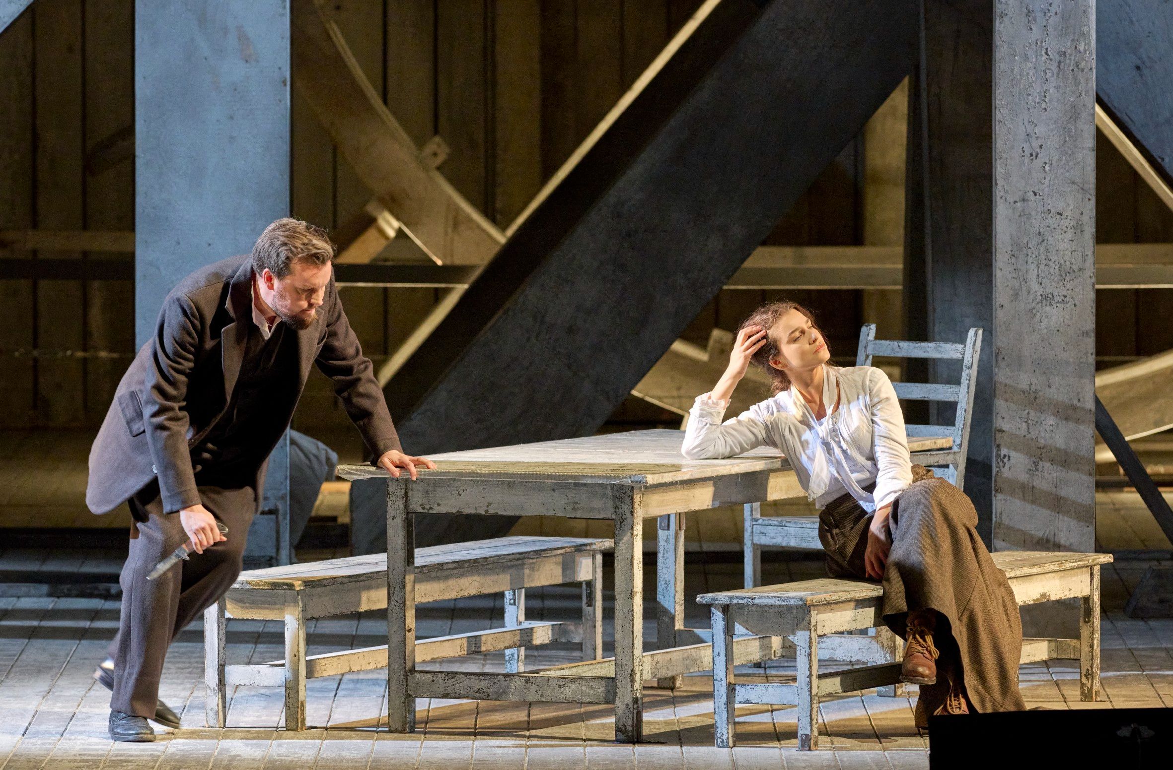 David Butt Philip (Laca) und Asmik Grigorian (Jenůfa) © Wiener Staatsoper | Michael Pöhn