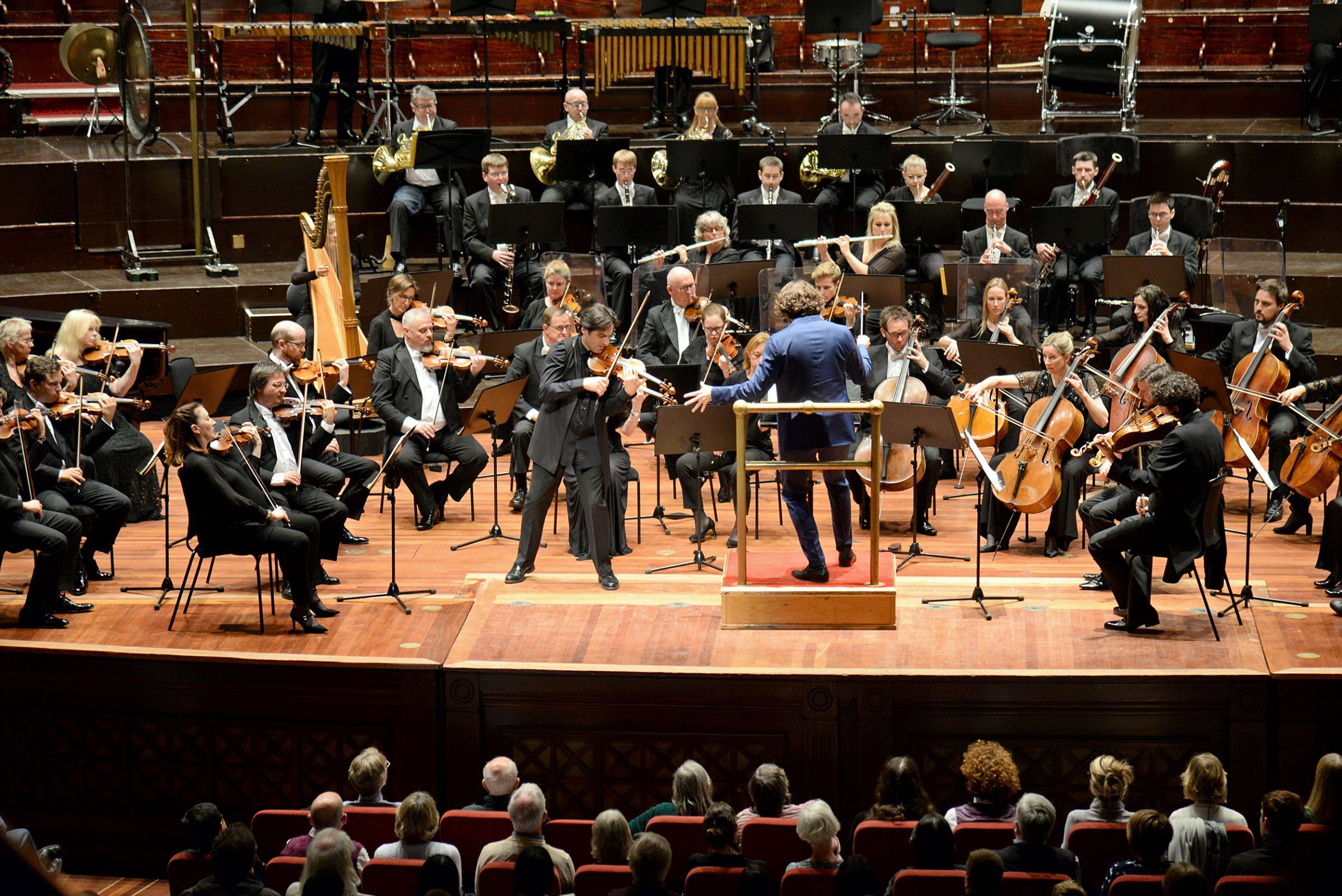 Philippe Quint, Christian Reif and the Royal Scottish National Orchestra &copy; Jessica Cowley