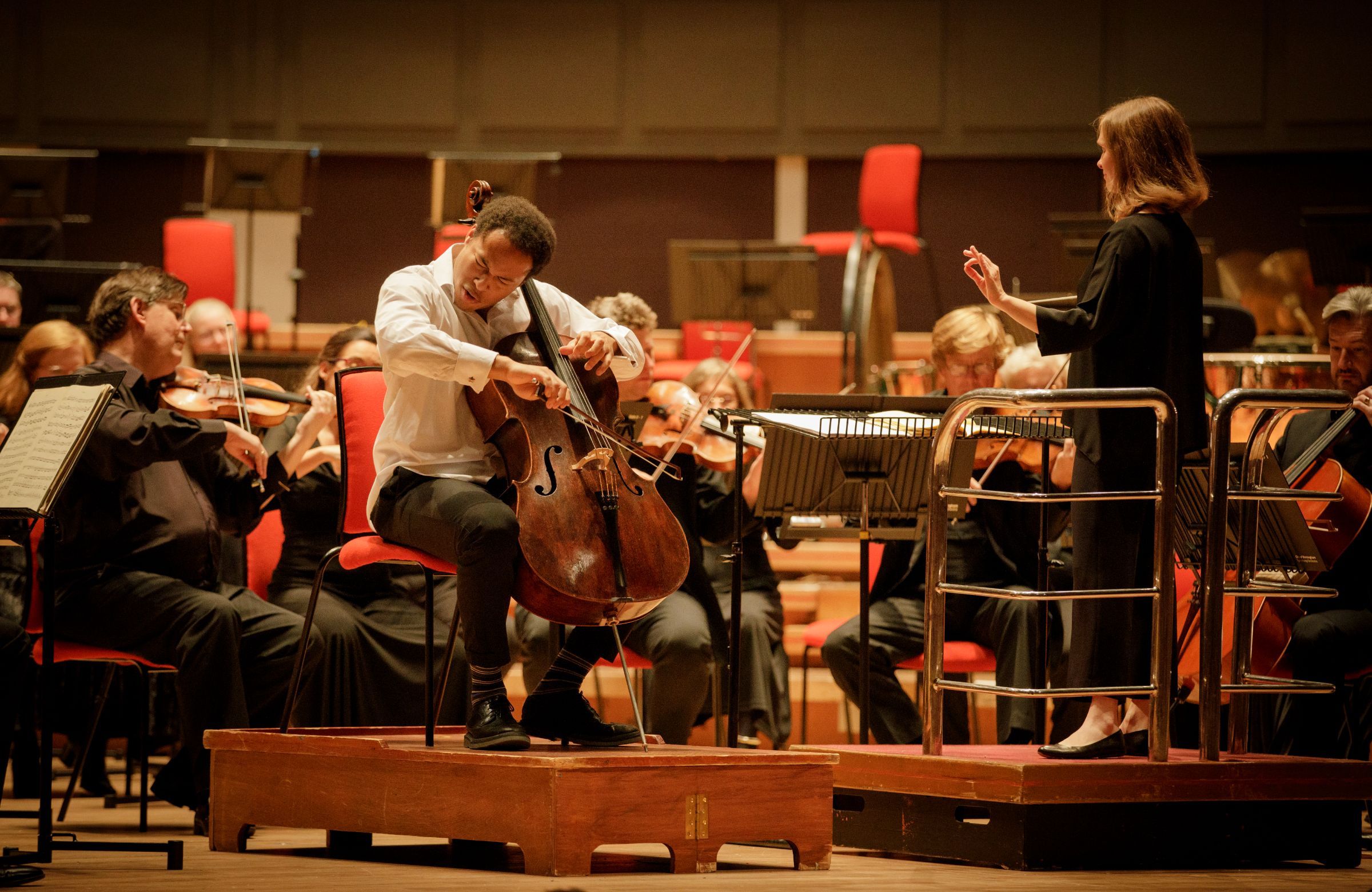 Sheku Kanneh-Mason, Mirga Gražinytė-Tyla and the CBSO &copy; Andrew Fox (Birmingham, October 2022)