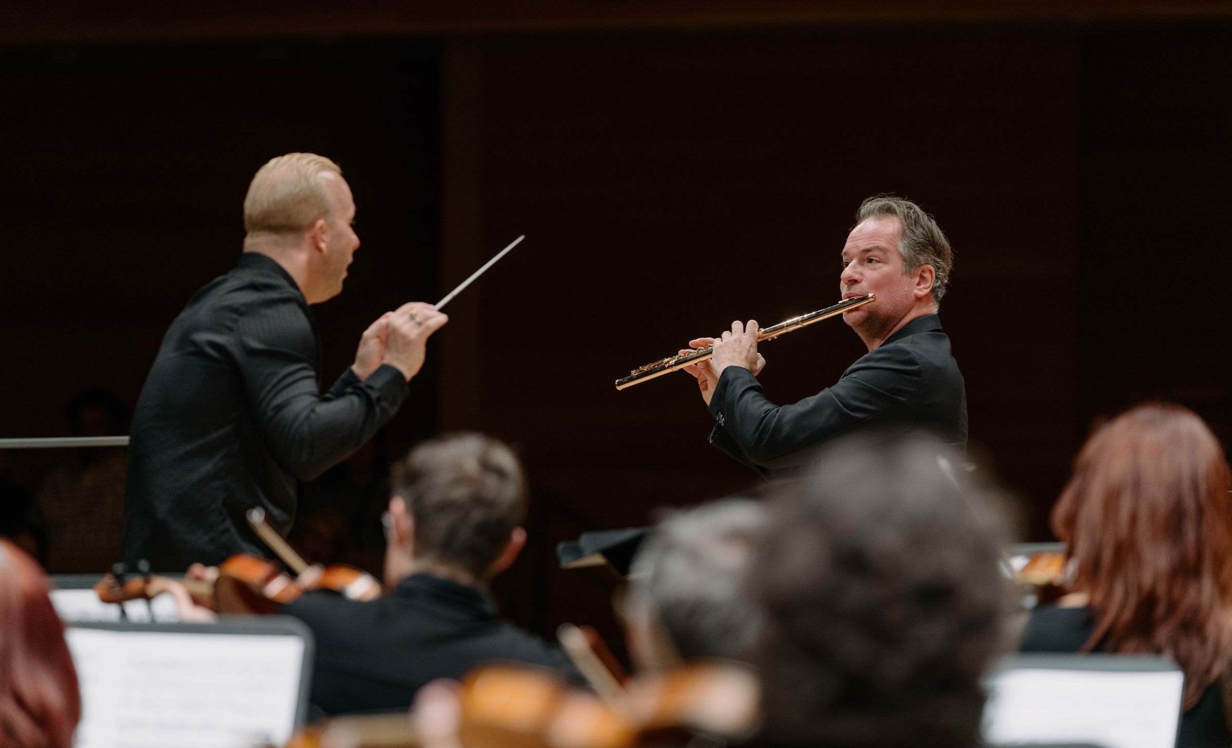 Yannick Nézet-Séguin and Emmanuel Pahud &copy; François Goupil