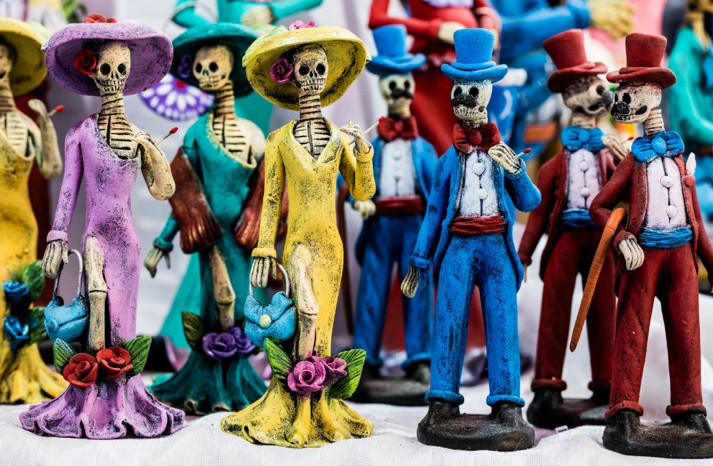 Catrinas of the <i>D&iacute;a de los Muertos</i>, inspired by the illustrations of Jos&eacute; Guadalupe Posada &copy; Tomas Castelazo | Wikimedia Commons