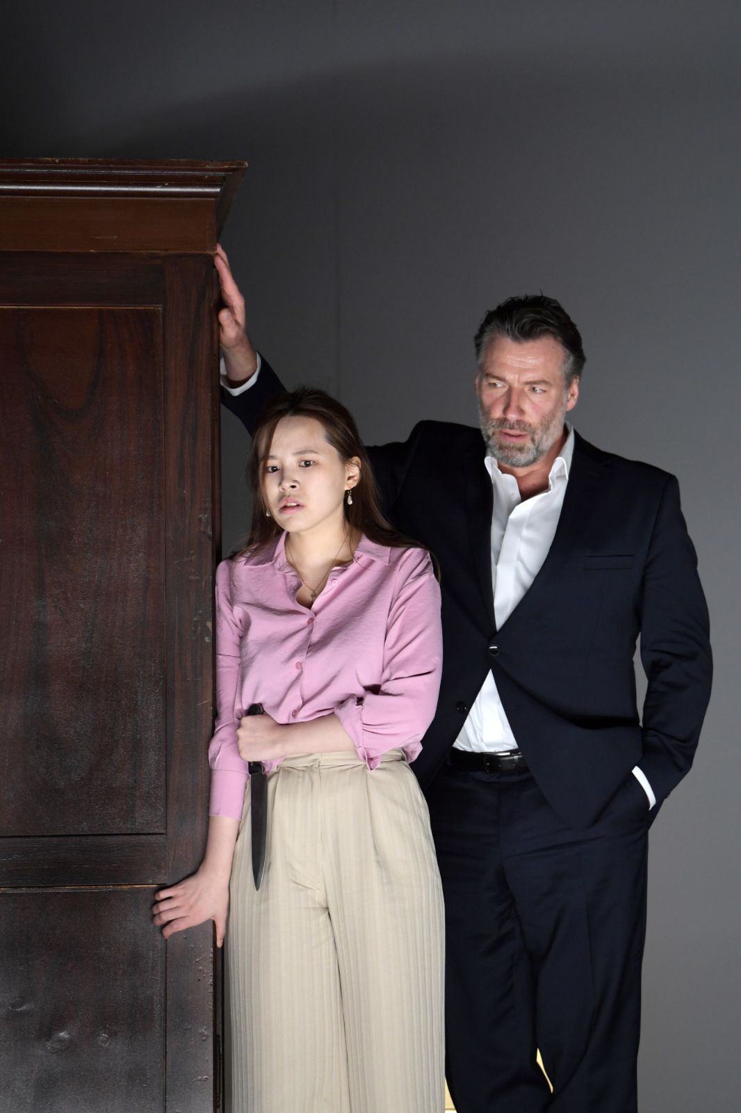 Hyoyoung Kim (Pamina) und Andreas Bauer Kanabas (Sarastro) &copy; Barbara Aumüller