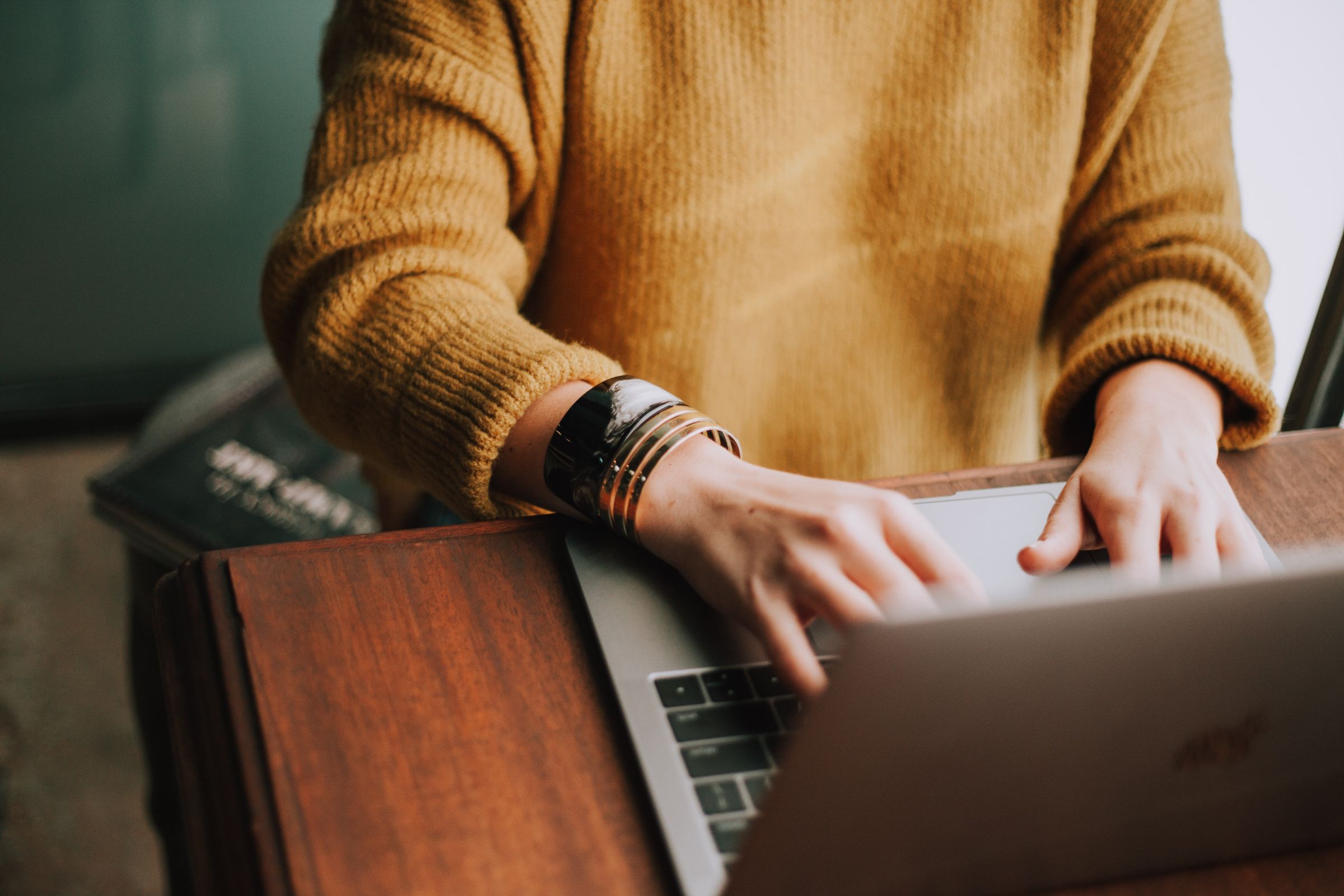 Person on laptop &copy; Christin Hume | Unsplash