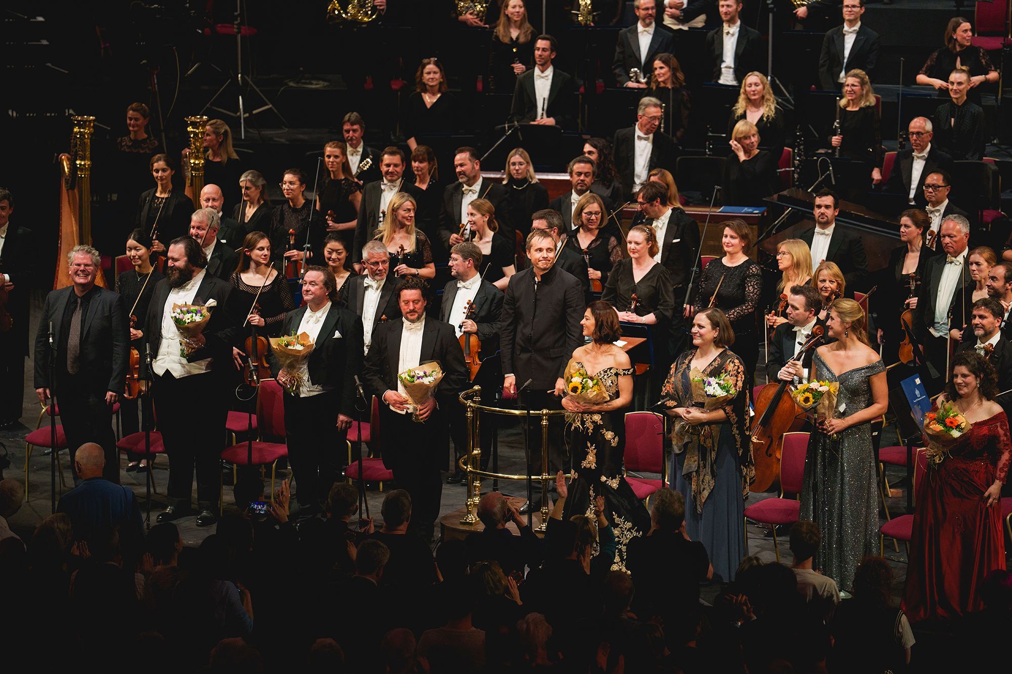 Vasily Petrenko and vocal soloists &copy; Andy Paradise