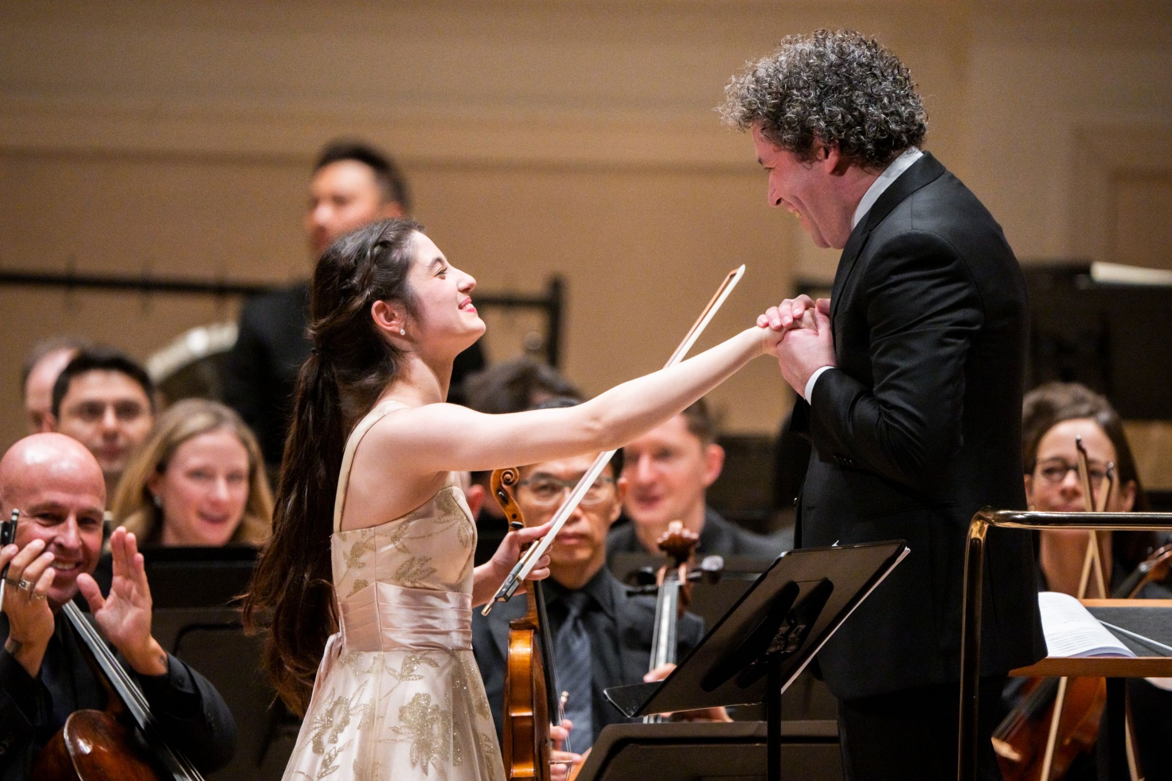María Dueñas and Gustavo Dudamel © Chris Lee