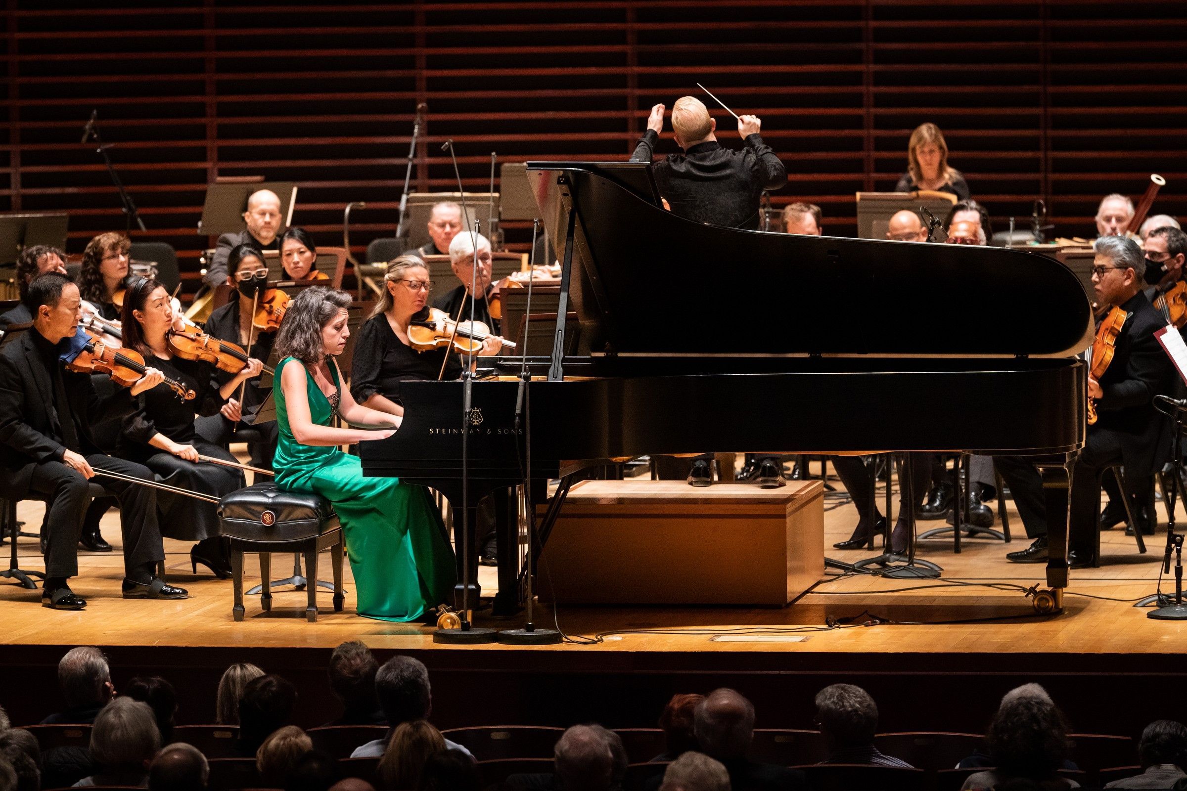 Beatrice Rana, Yannick Nézet-Séguin and the Philadelphia Orchestra &copy; Jessica Griffin