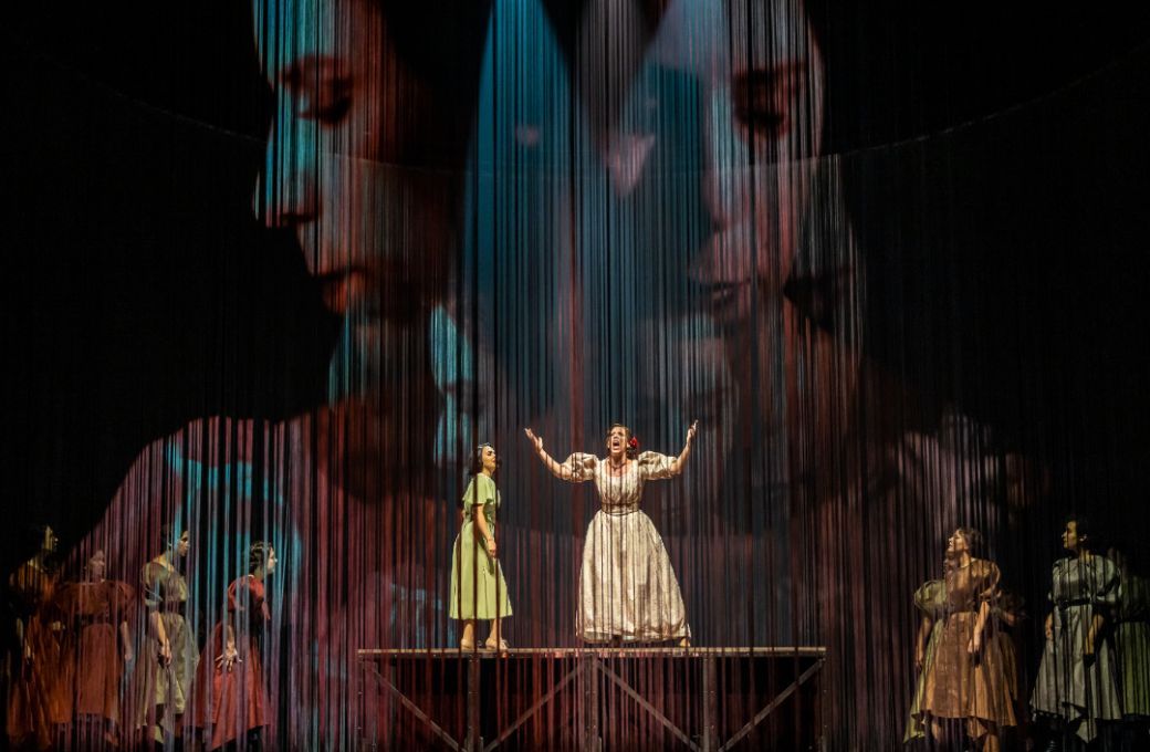 Lauren Fagan (Margarita Xirgu) and Julieth Lozano (Nuria) &copy; James Glossop