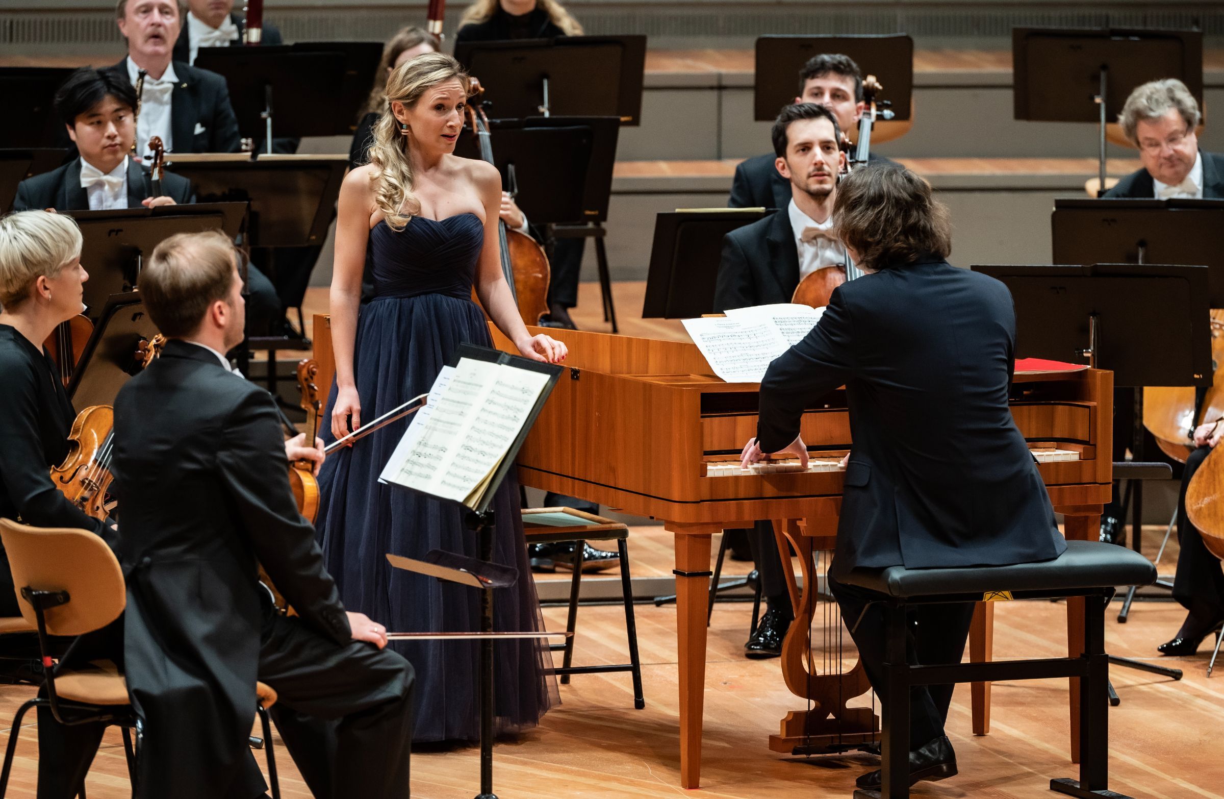 Sabine Devieilhe, Maxim Emelyanychev et les Berliner Philharmoniker &copy; Bettina Stöss