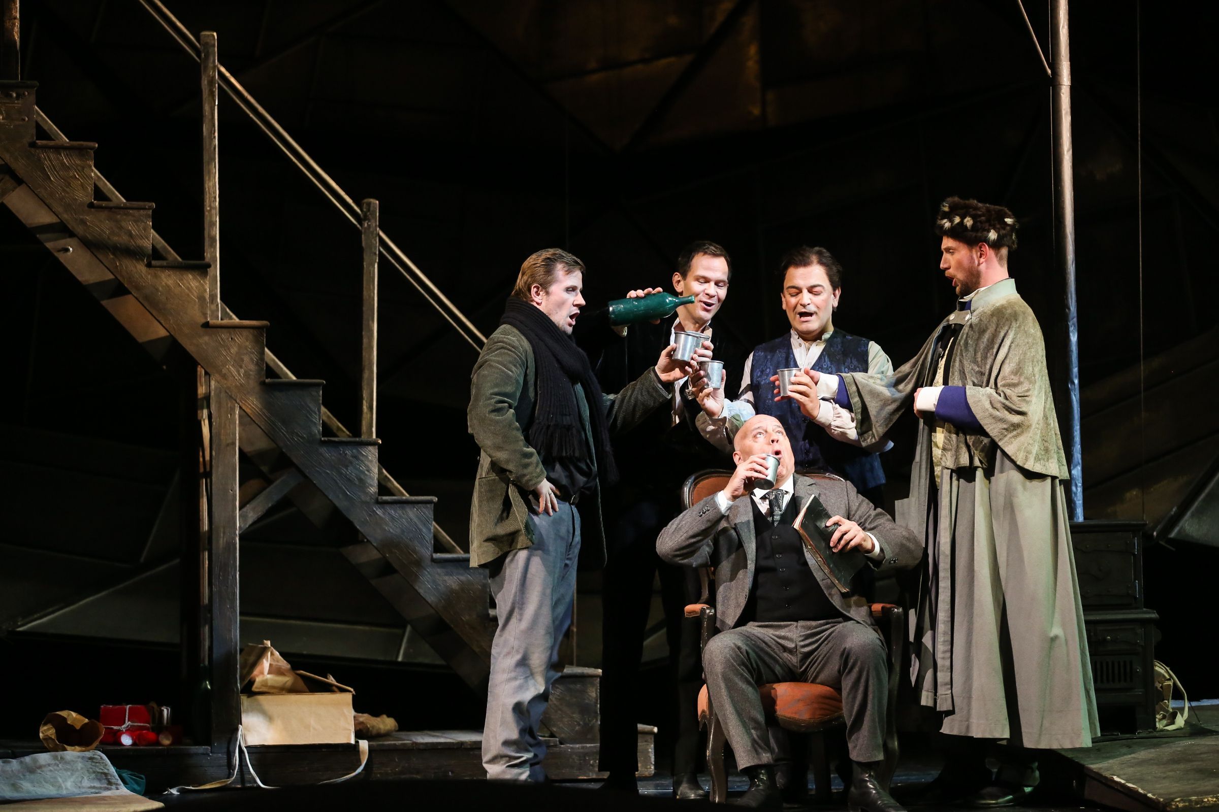 Andrei Bondarenko, Szymon Komasa, Daniel Ohlenschläger, Giorgio Berrugi und Alexander Fritze &copy; Barbara Pálffy | Volksoper Wien