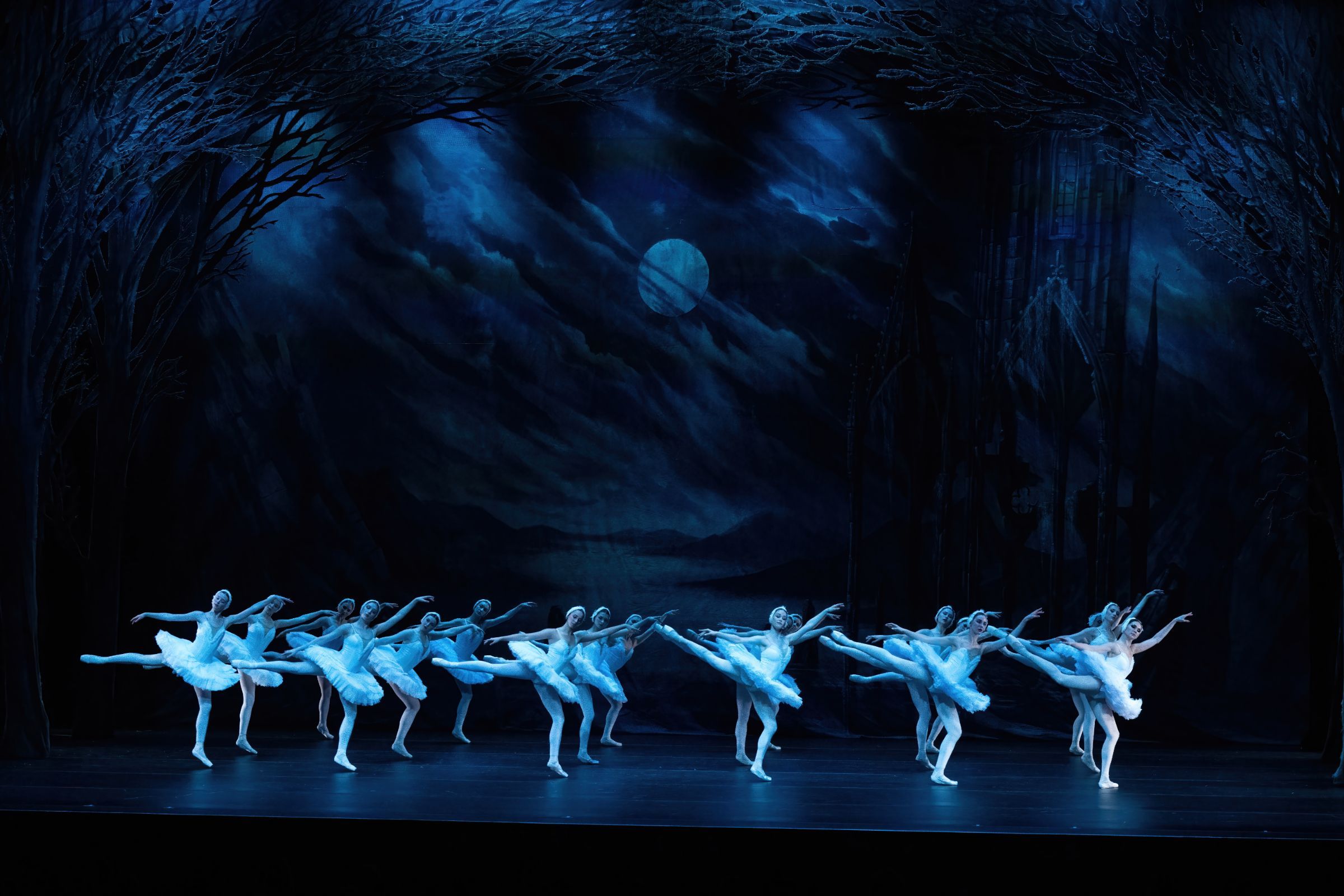 The Corps de Ballet of The United Ukrainian Ballet in <i>Swan Lake</i> &copy; Ben Vella