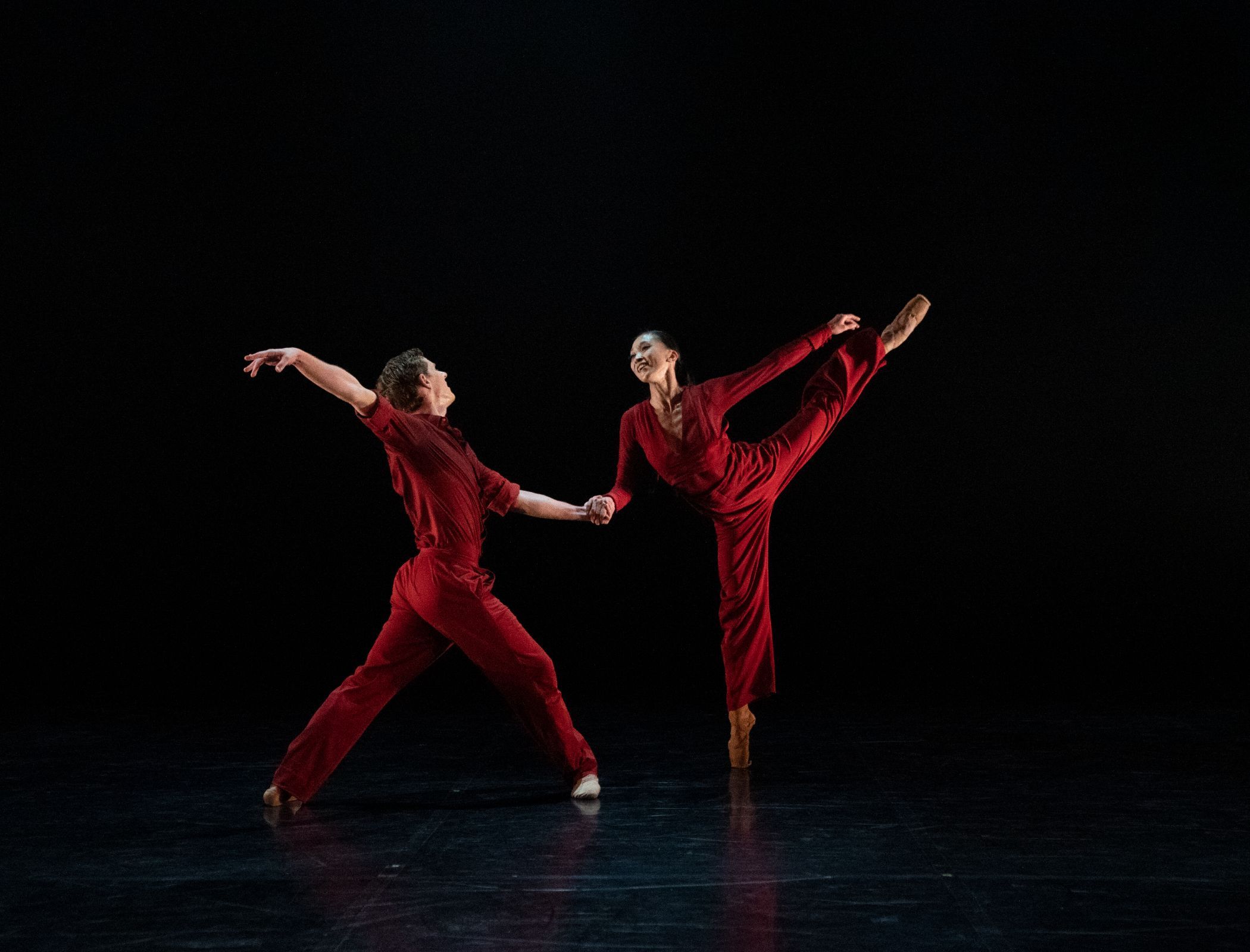 Jonathan Hanks and Minju Kang in <i>Nostalgia</i> © Emma Kauldhar