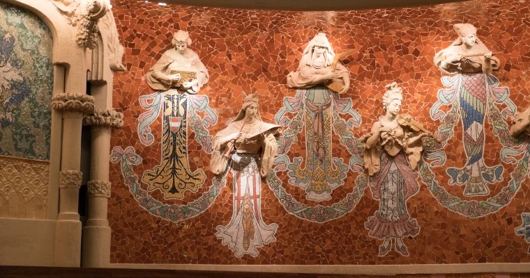 The stage of the Palau de la Música Catalana © David Karlin