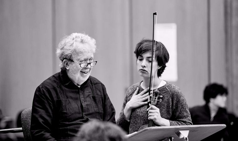 John Nelson and Charlotte Juillard in rehearsal &copy; Gregory Massat