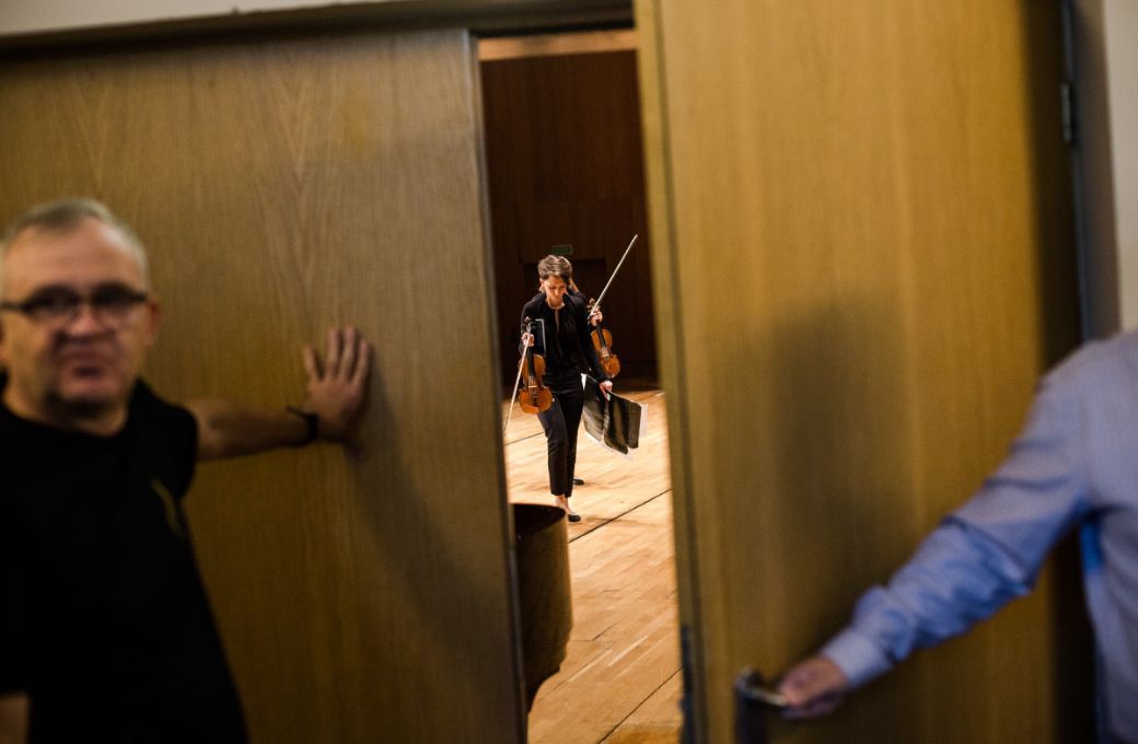 After the performance &copy; Wojciech Grzędziński