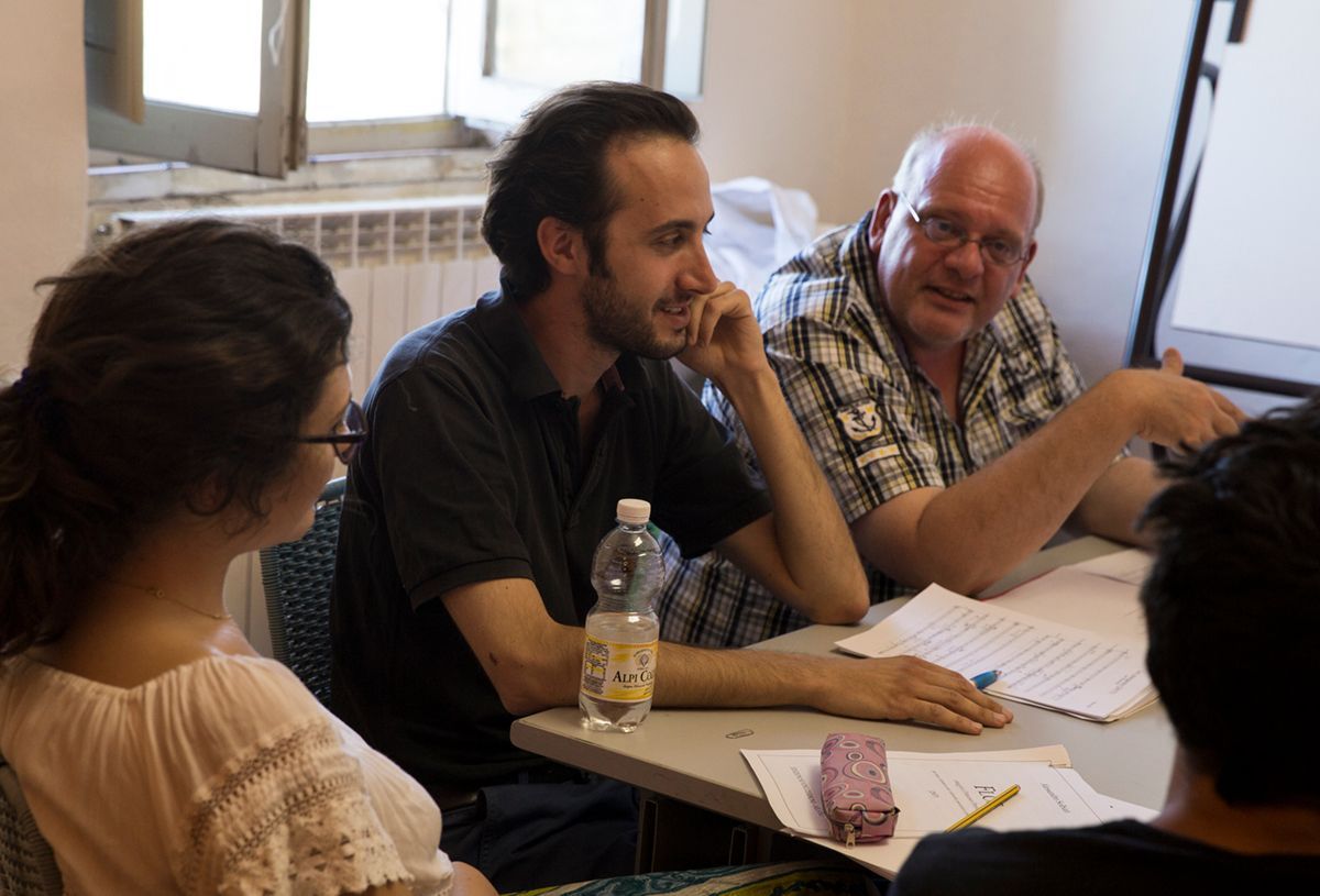 Detlev Glanert teaching at Montepulciano &copy; Irene Trancossi
