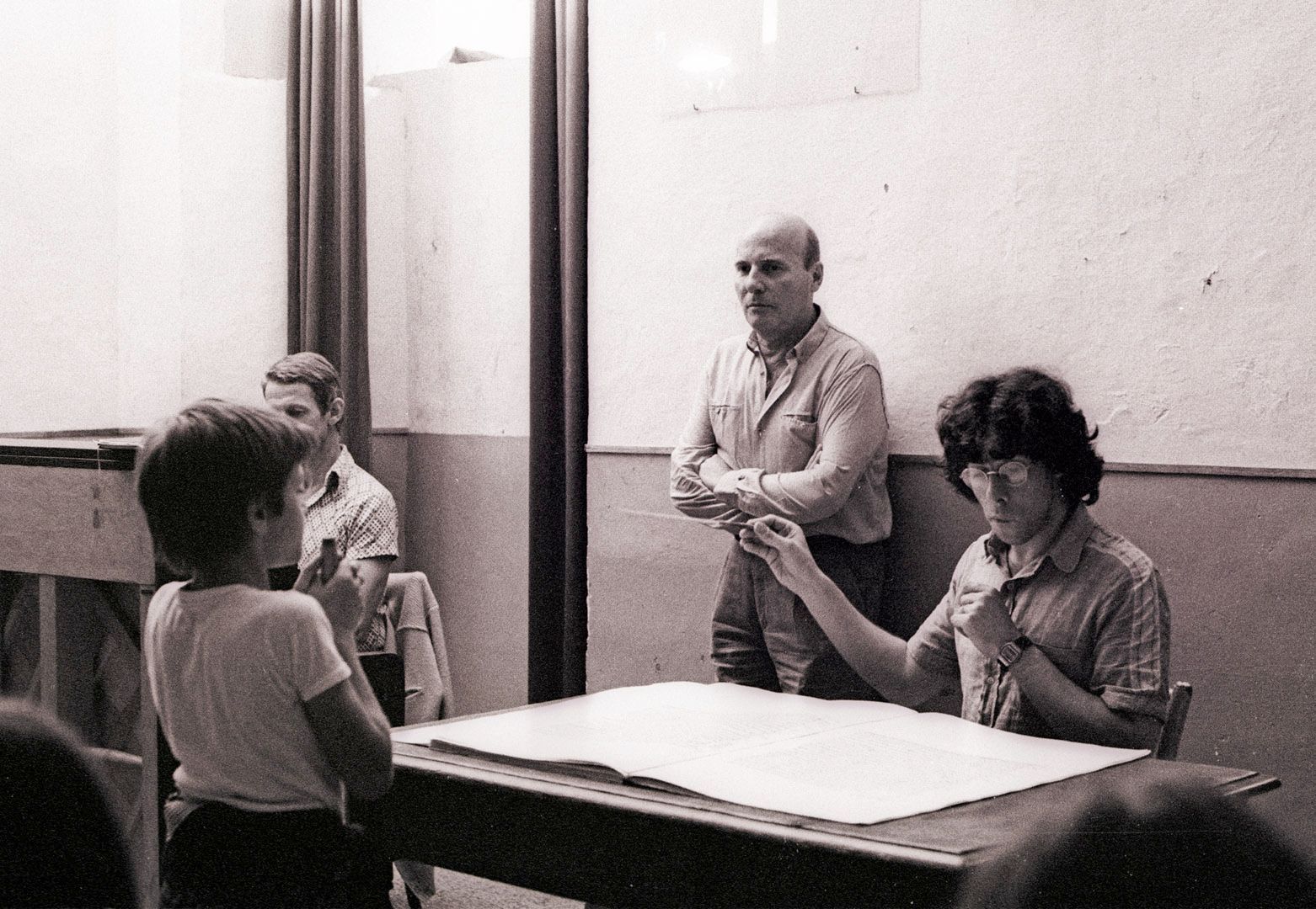 Hans Werner Henze, Glanert’s teacher, rehearsing in Montepulciano in the 1970s &copy; Paolo Barcucci
