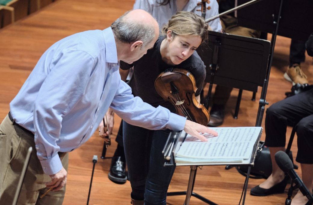 Iván Fischer and Vilde Frang in rehearsal &copy; István Kurcsák | Budapest Festival Orchestra